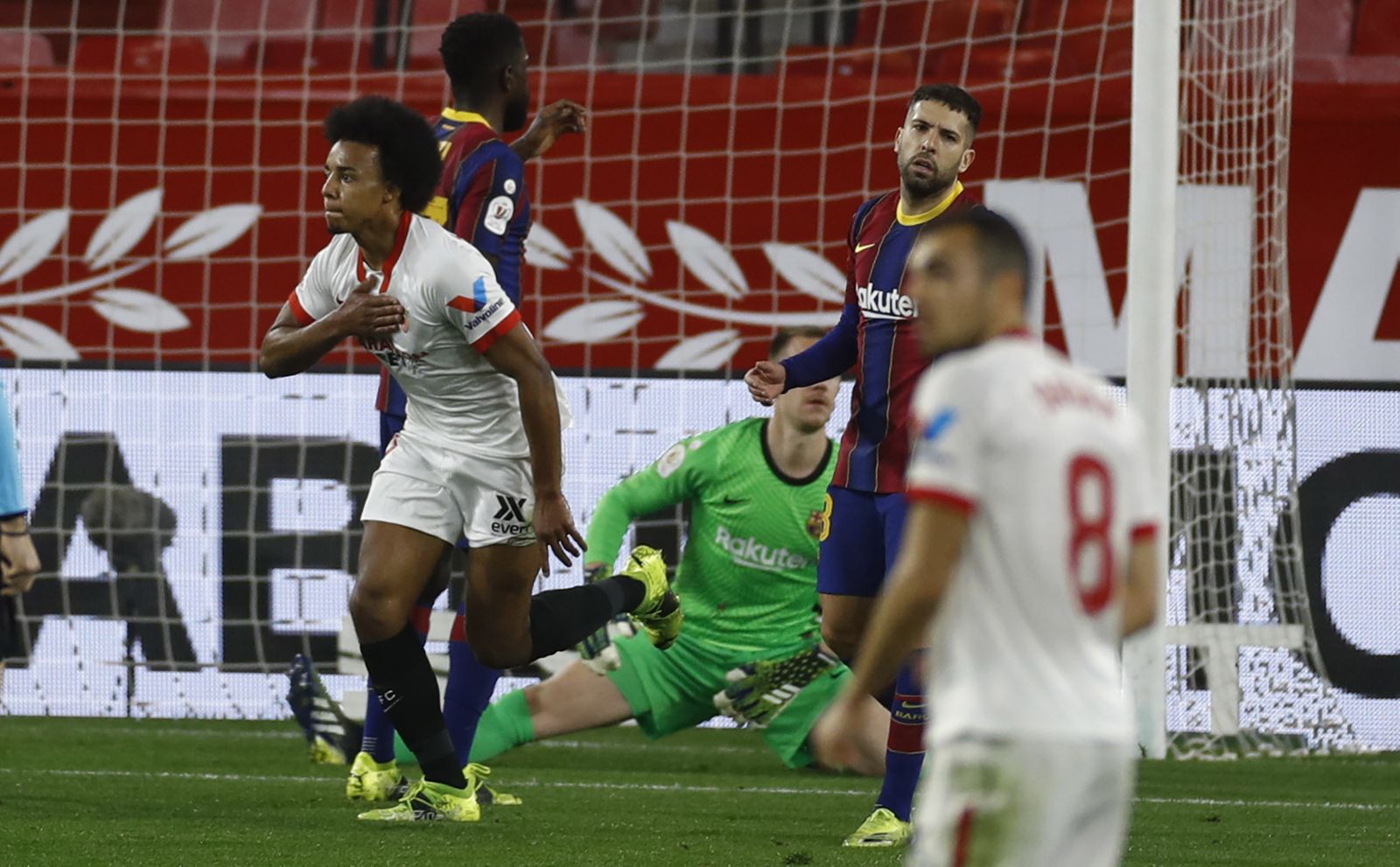 El Sevilla-Barcelona de Copa del Rey, en imágenes