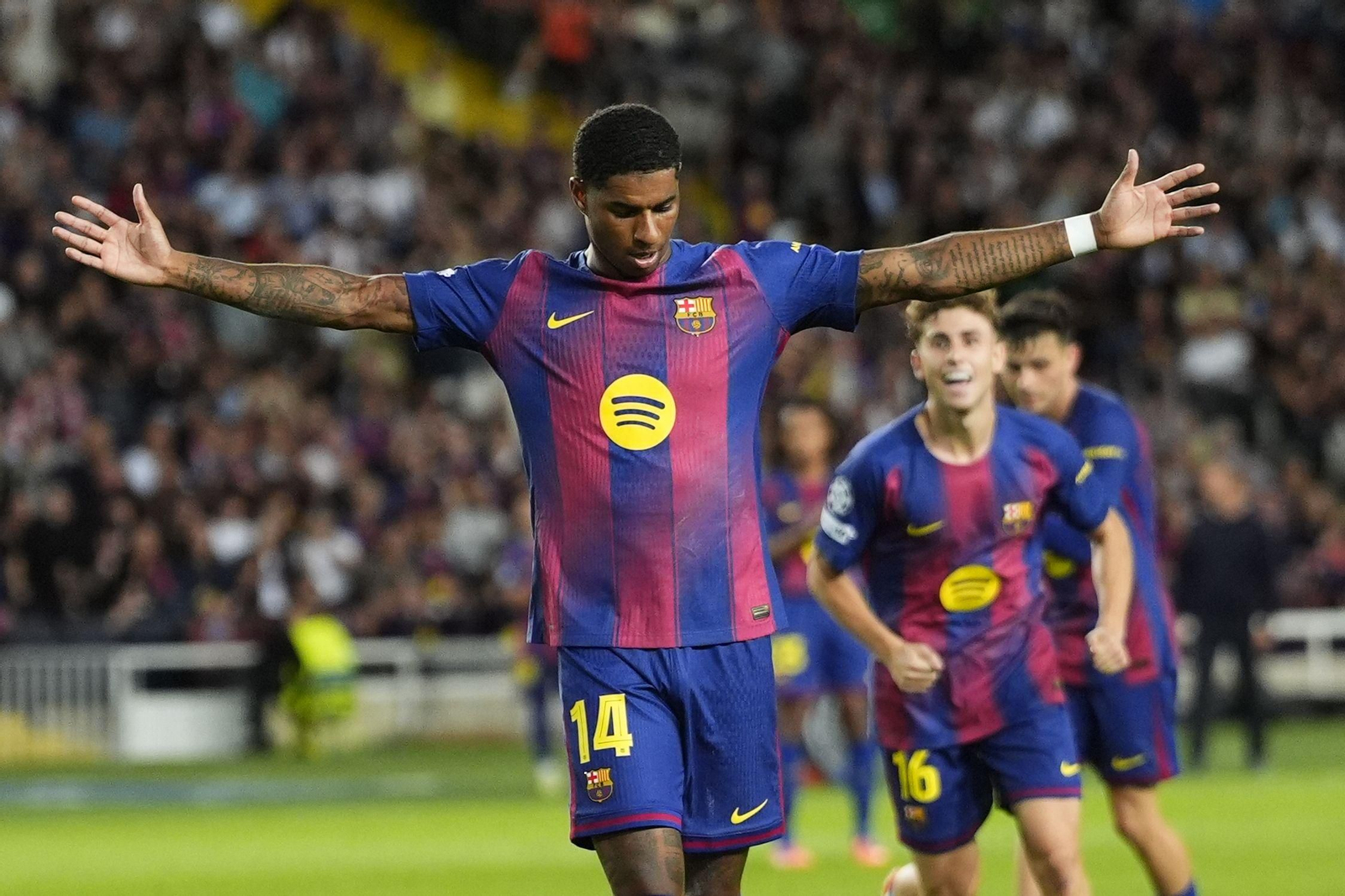 Las fotos del Barcelona-Olympiacos