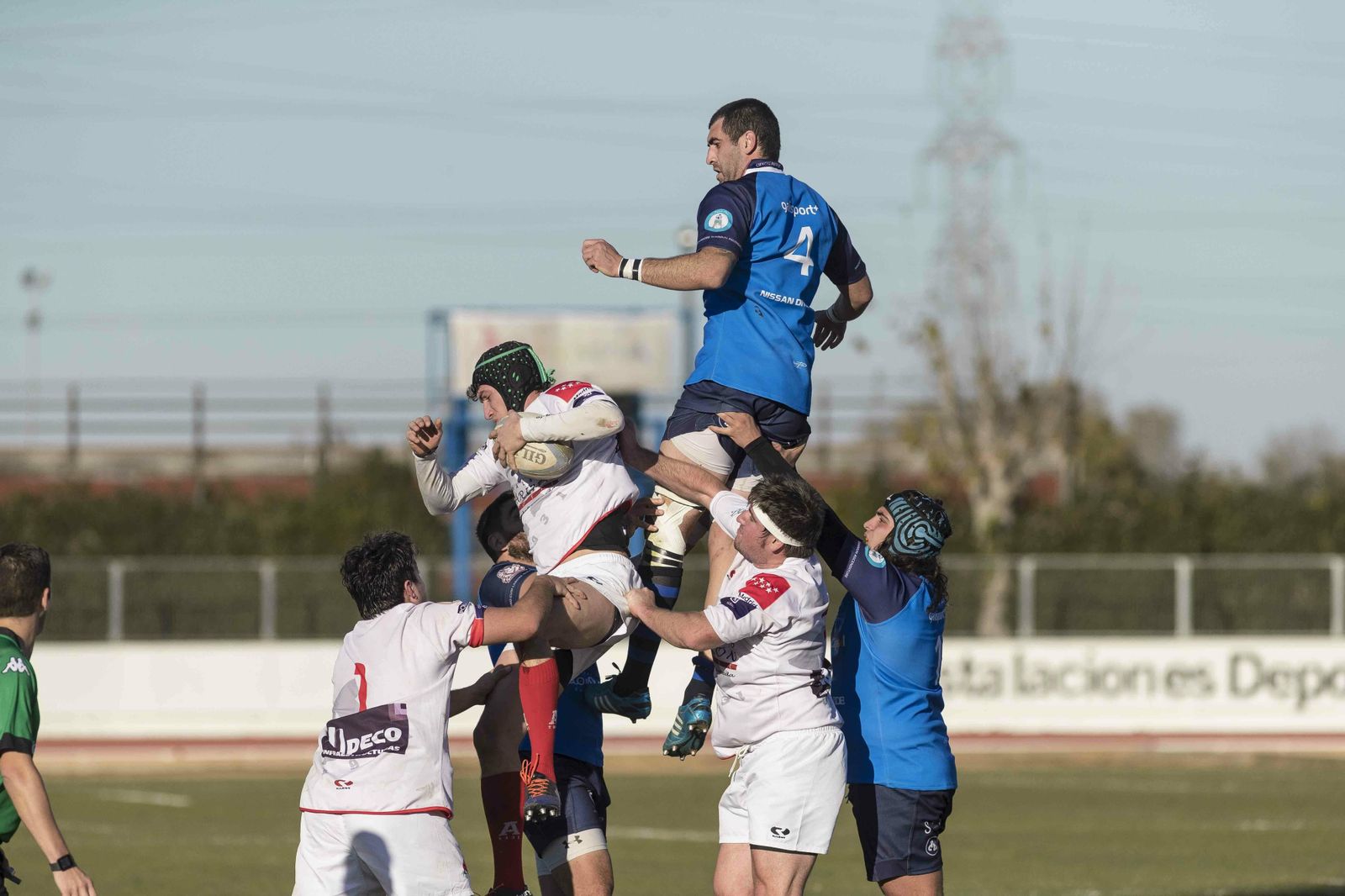 Lance del partido entre el Ciencias y el Arquitectura.