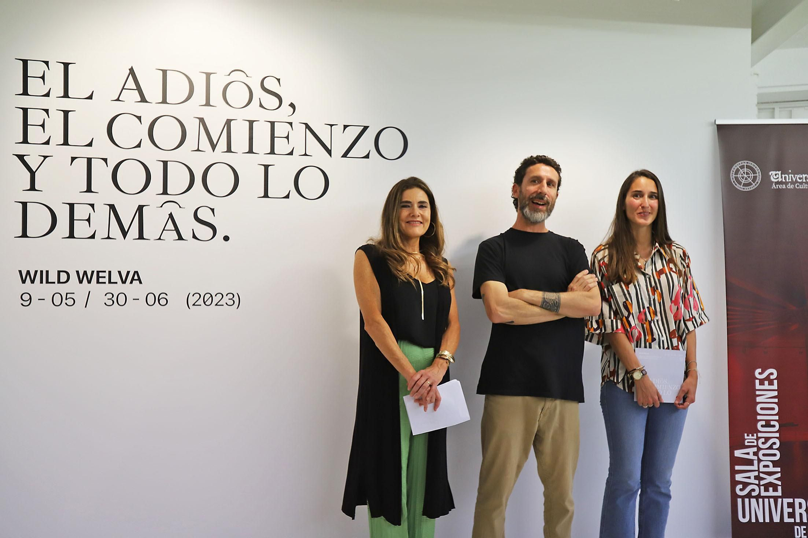 Imágenes de la exposición del artista onubense Wild Welva titulada 'El adiós, el comienzo y todo lo demás'.