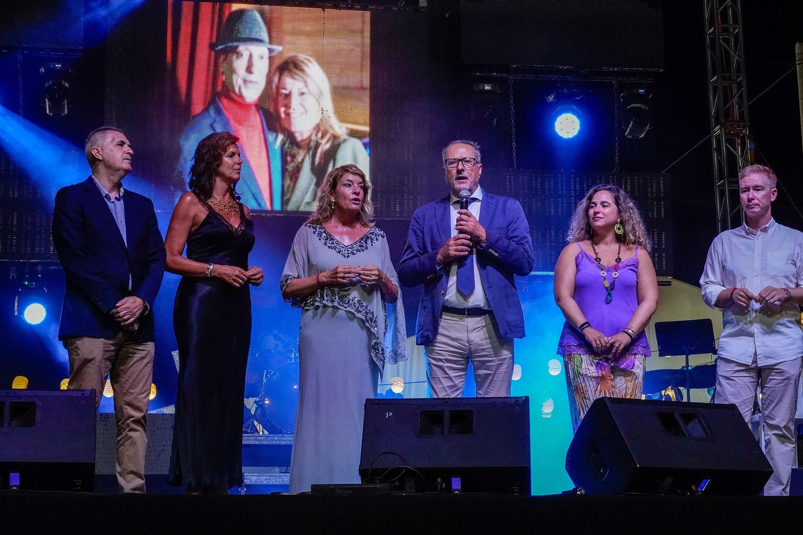 Imágenes del homenaje a La Moni en la Caseta Municipal en Colombinas