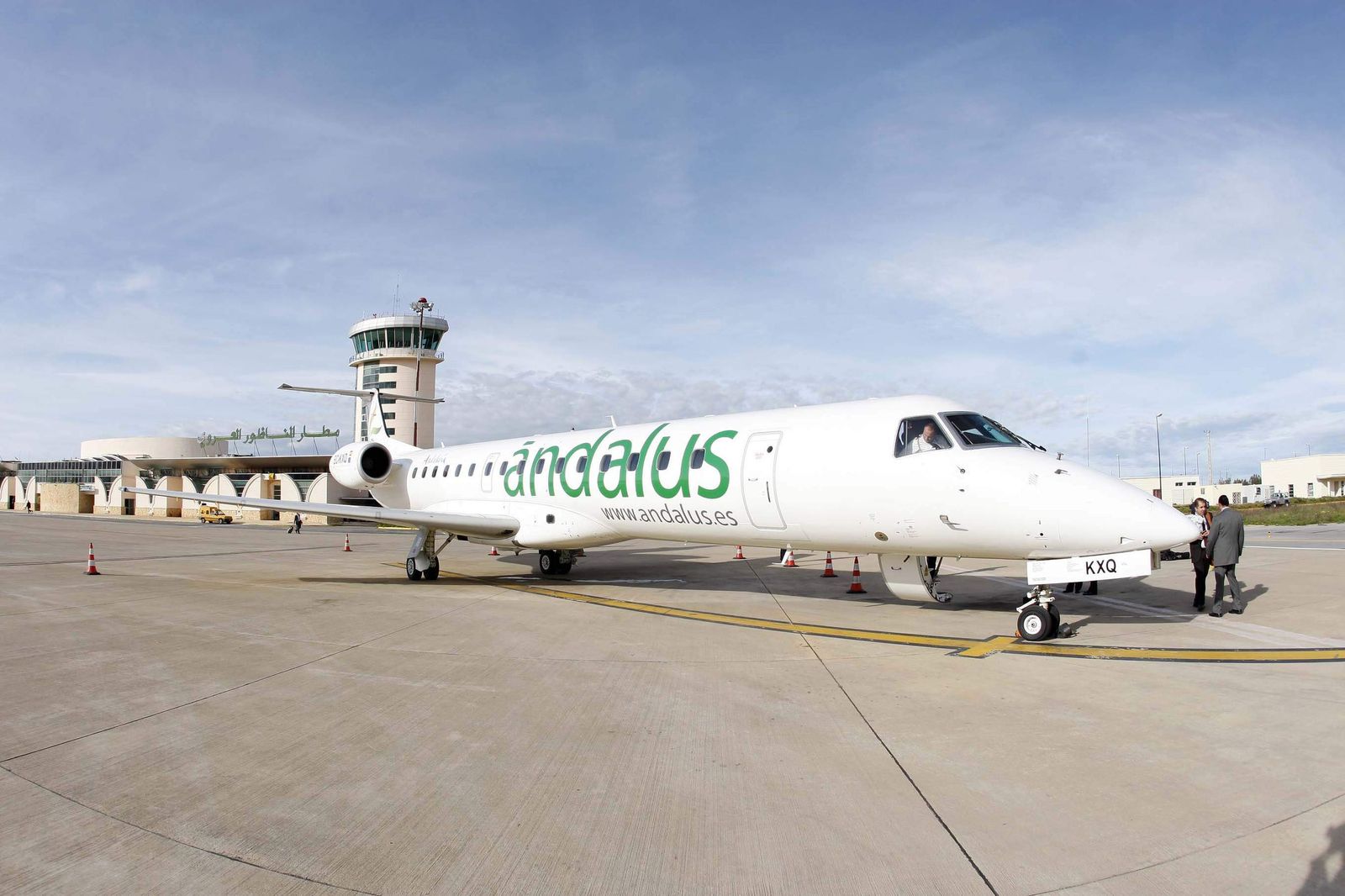 Uno de los aviones que usó la compañía desde Málaga.