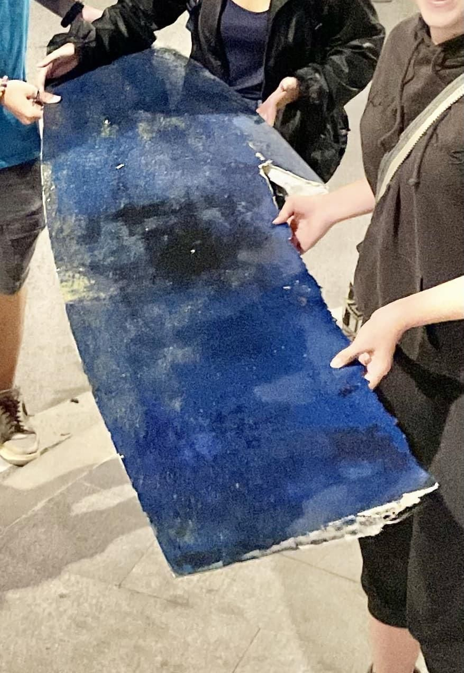 Timón arrancado por una orca a un velero que cruzaba el Estrecho.