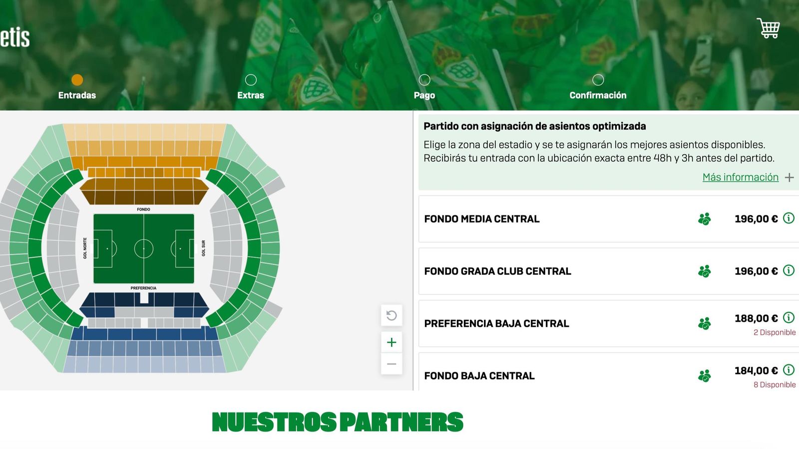 Precios de las entradas para el derbi