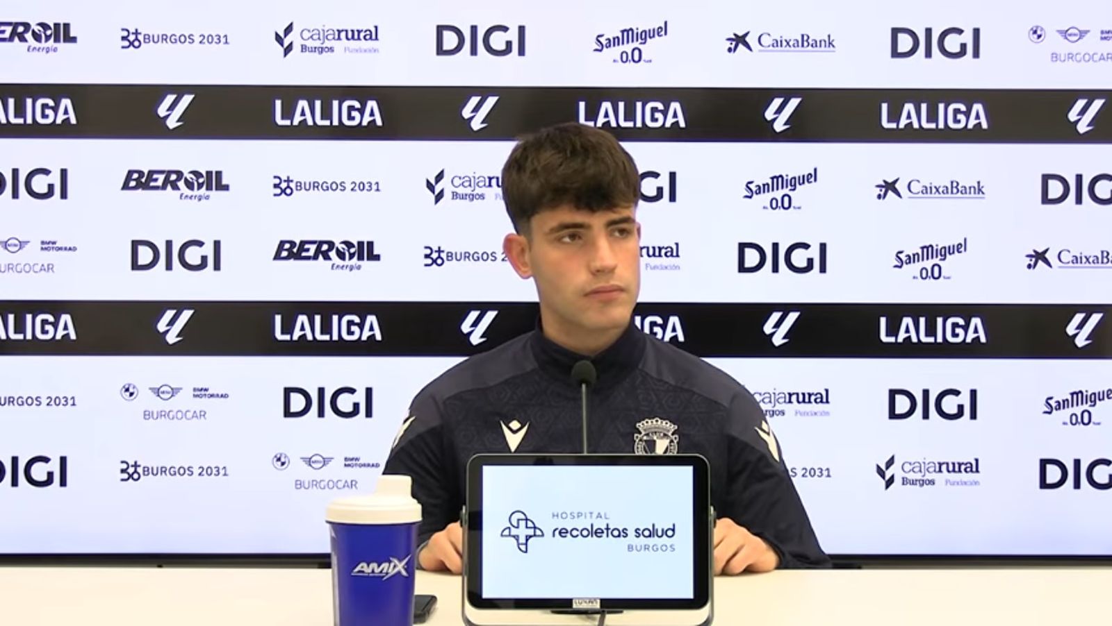 Saúl del Cerro, en rueda de prensa.