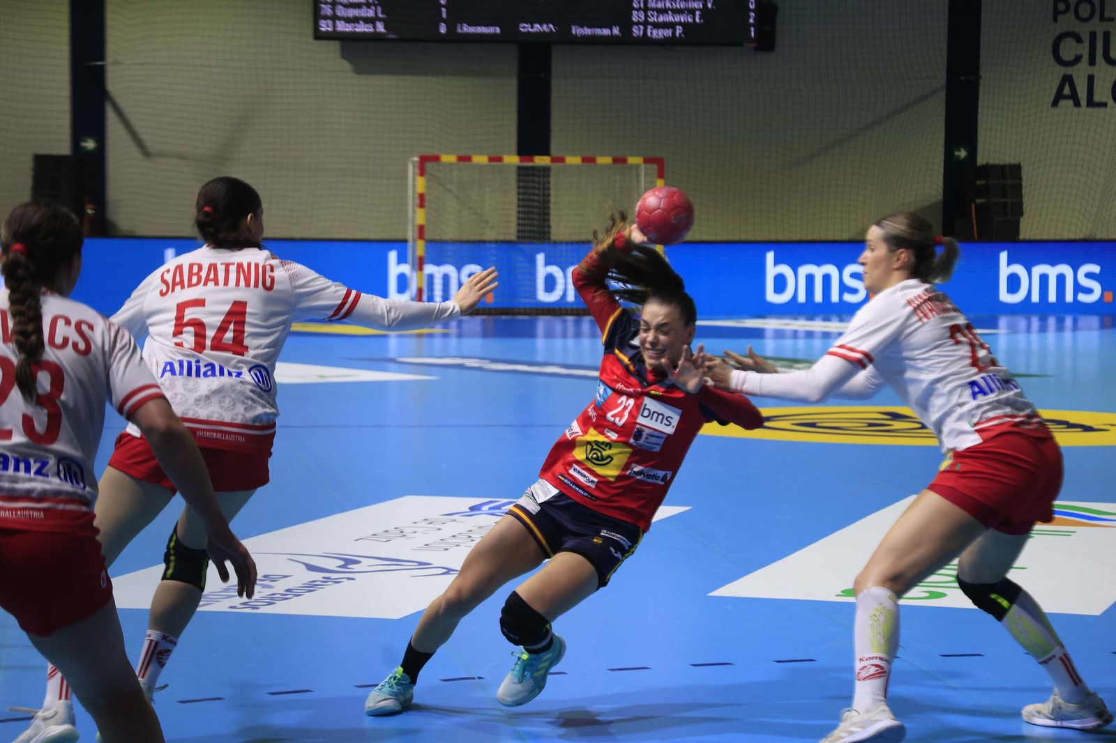 Las fotos del España-Austria del preeuropeo femenino de balonmano, en Algeciras