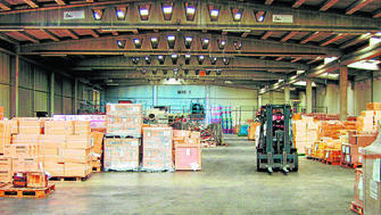 Interior del recinto aduanero de la Zona Franca en el puerto de Algeciras.