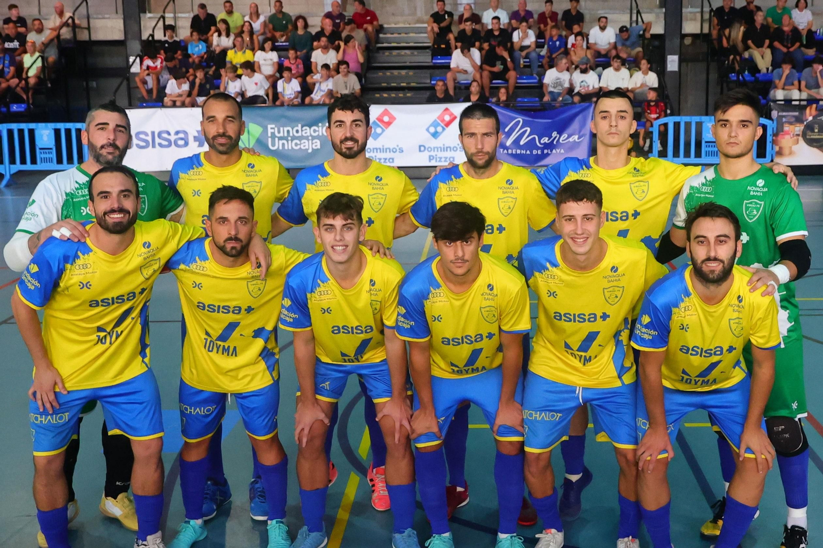 Foto de grupo del Virgili antes de un partido en la presente temporada.