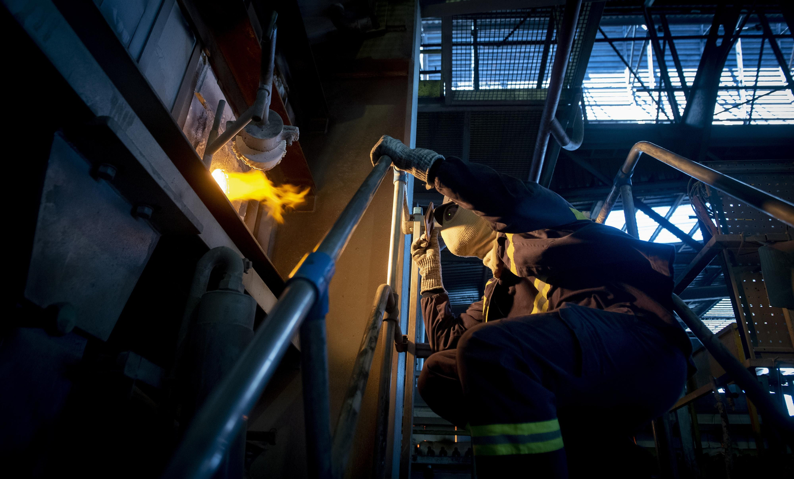 El corazón de una planta de reciclaje de vidrio, en imágenes