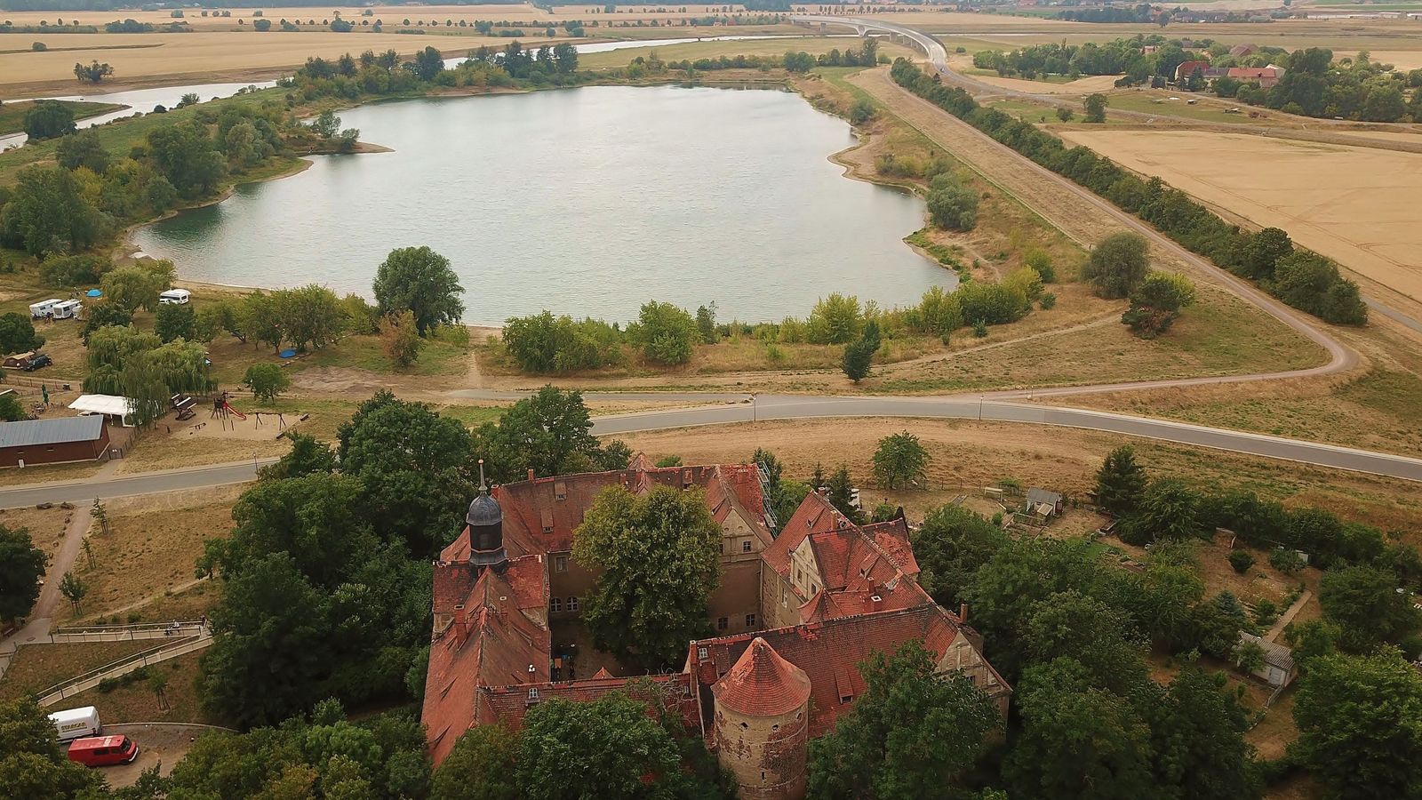 Vista panorámica del Castillo de Mühlberg.