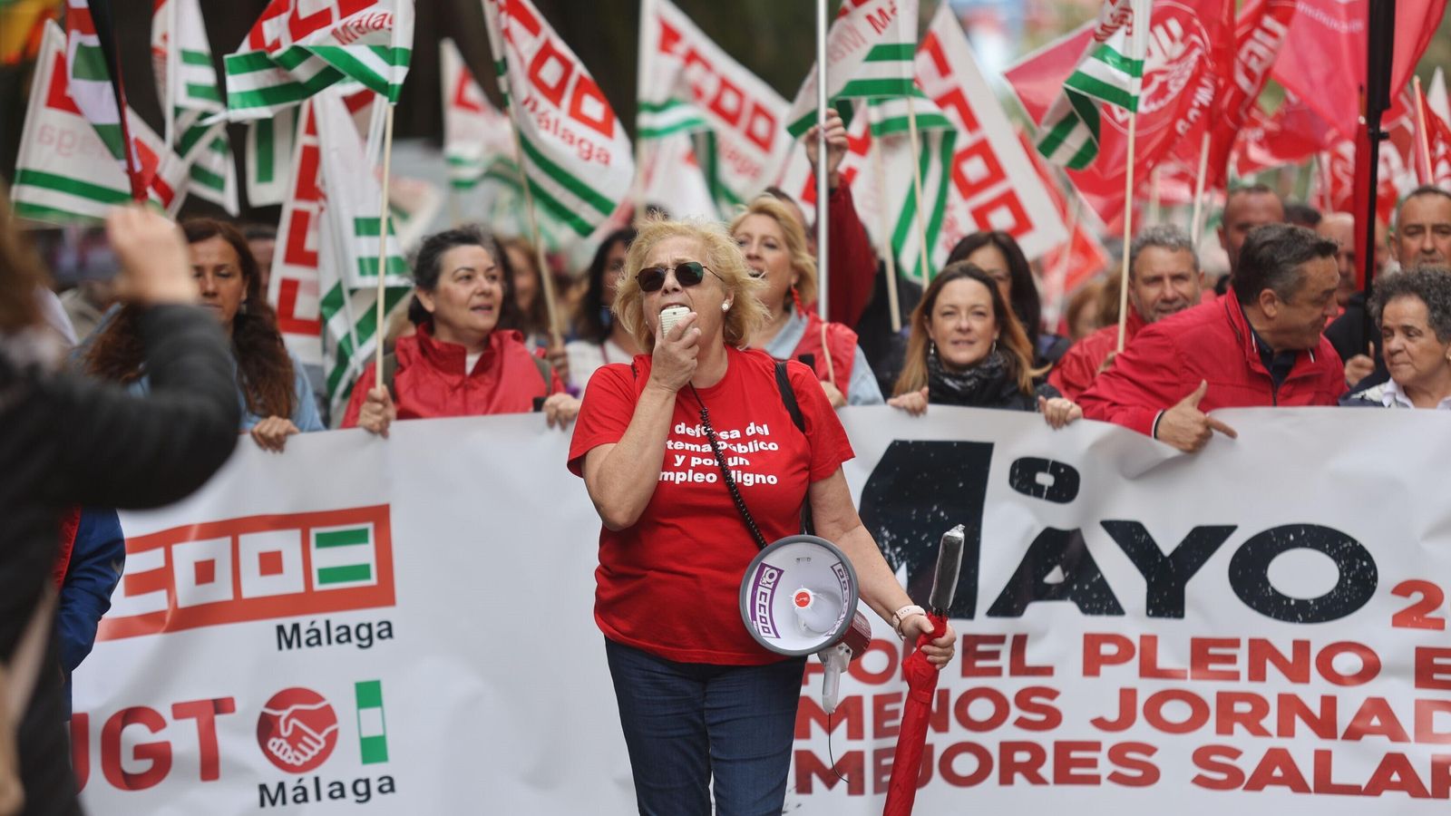 Cabeza de la manifestación. Cabeza de la manifestación.