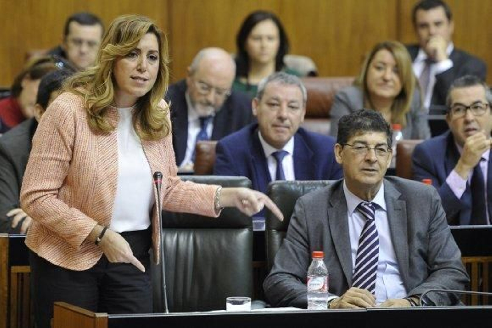 Díaz acusa a Rajoy de "desentenderse" de Andalucía en la lucha contra el paro