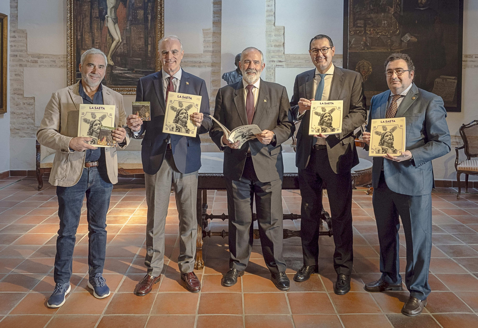 Un instante de la presentación de La Saeta de Cuaresma