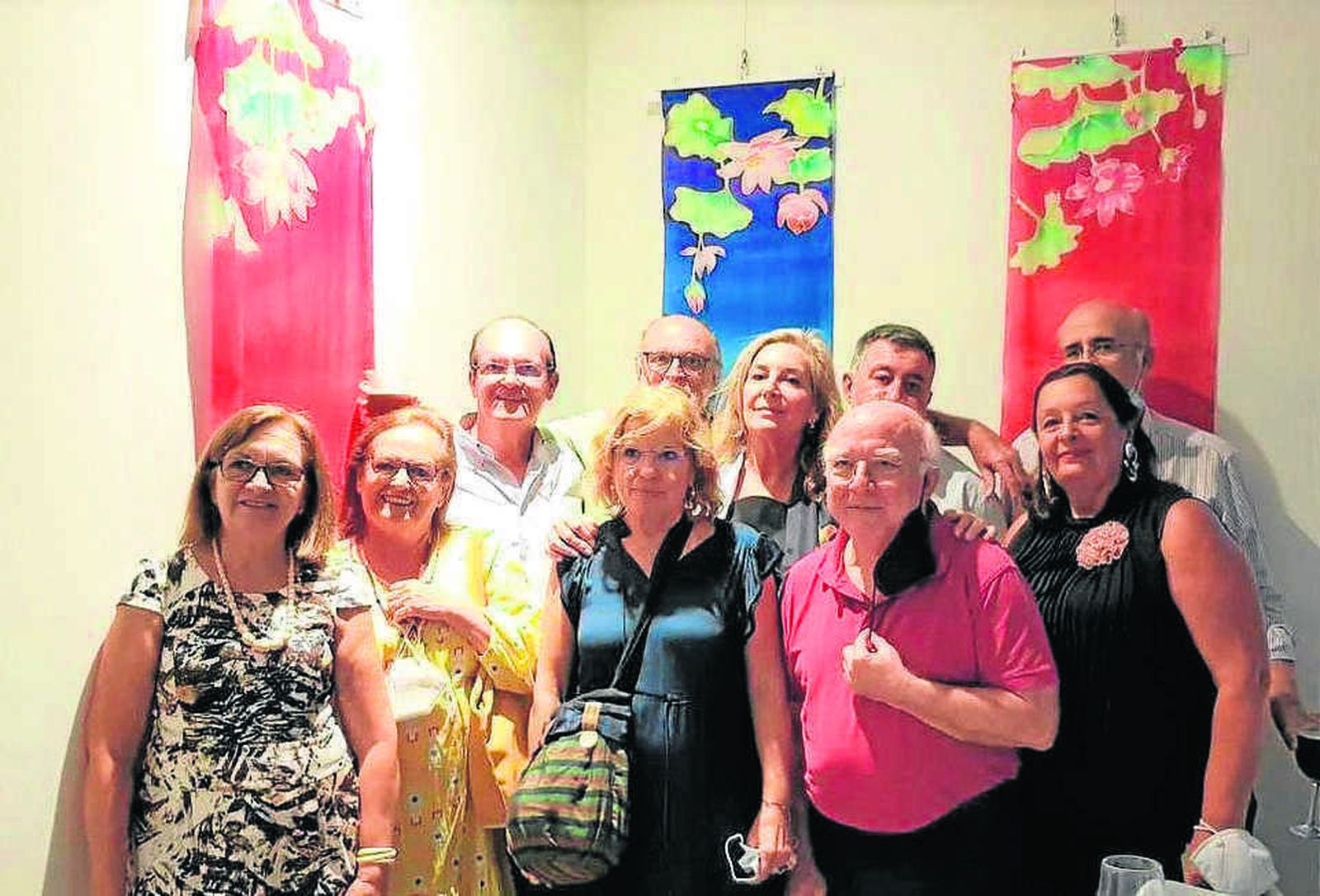 Sacri Reinón, Sole García, Pepin Maldonado, Carmen Redondo, Carlos Fernández  Espada, Mar Ruiz, Francisco García , Fernando Espada y Aurora Galán y Manuel Sanchidrian.