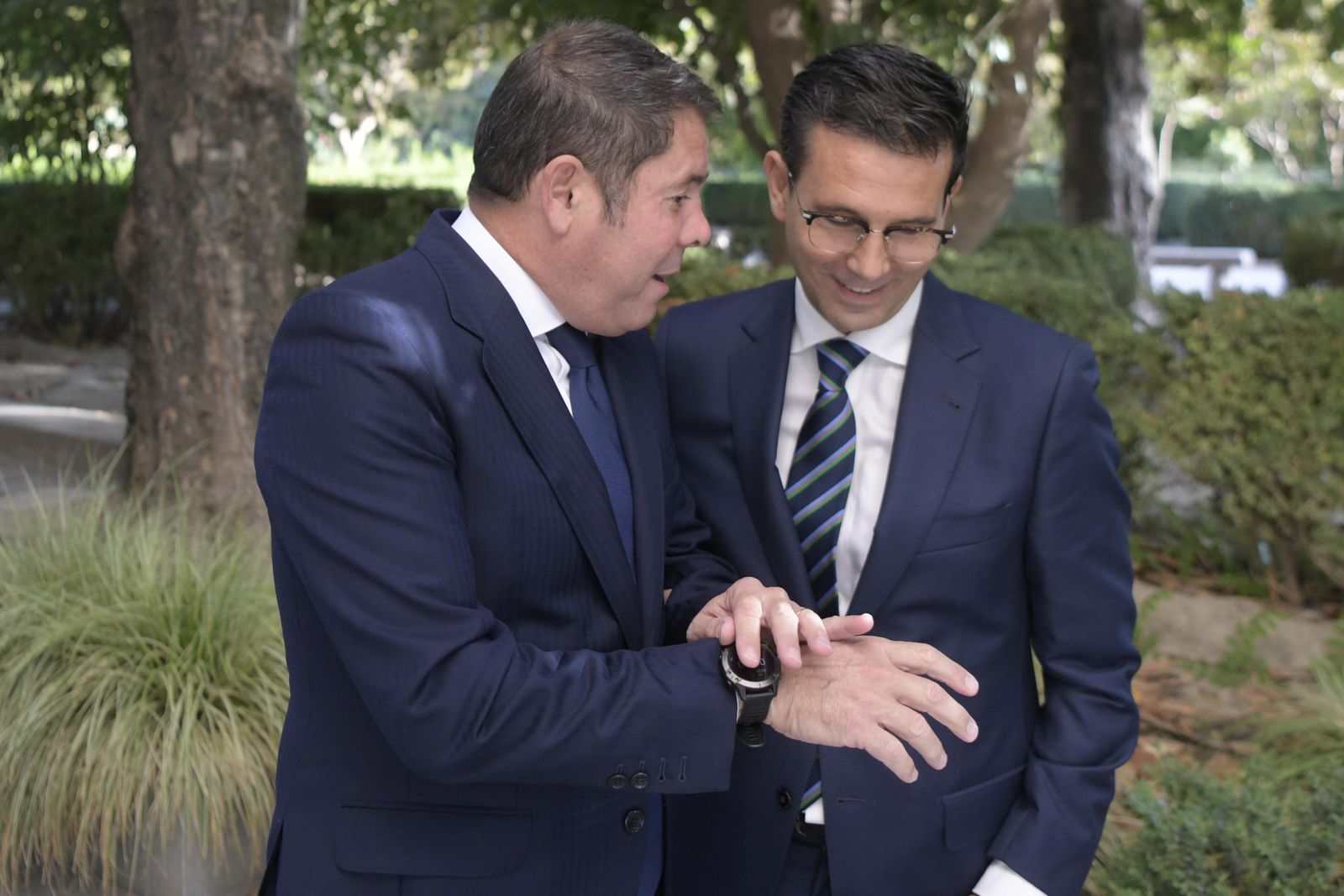 El empresario Gerardo Cuerva y el alcalde de Granada, Paco Cuenca