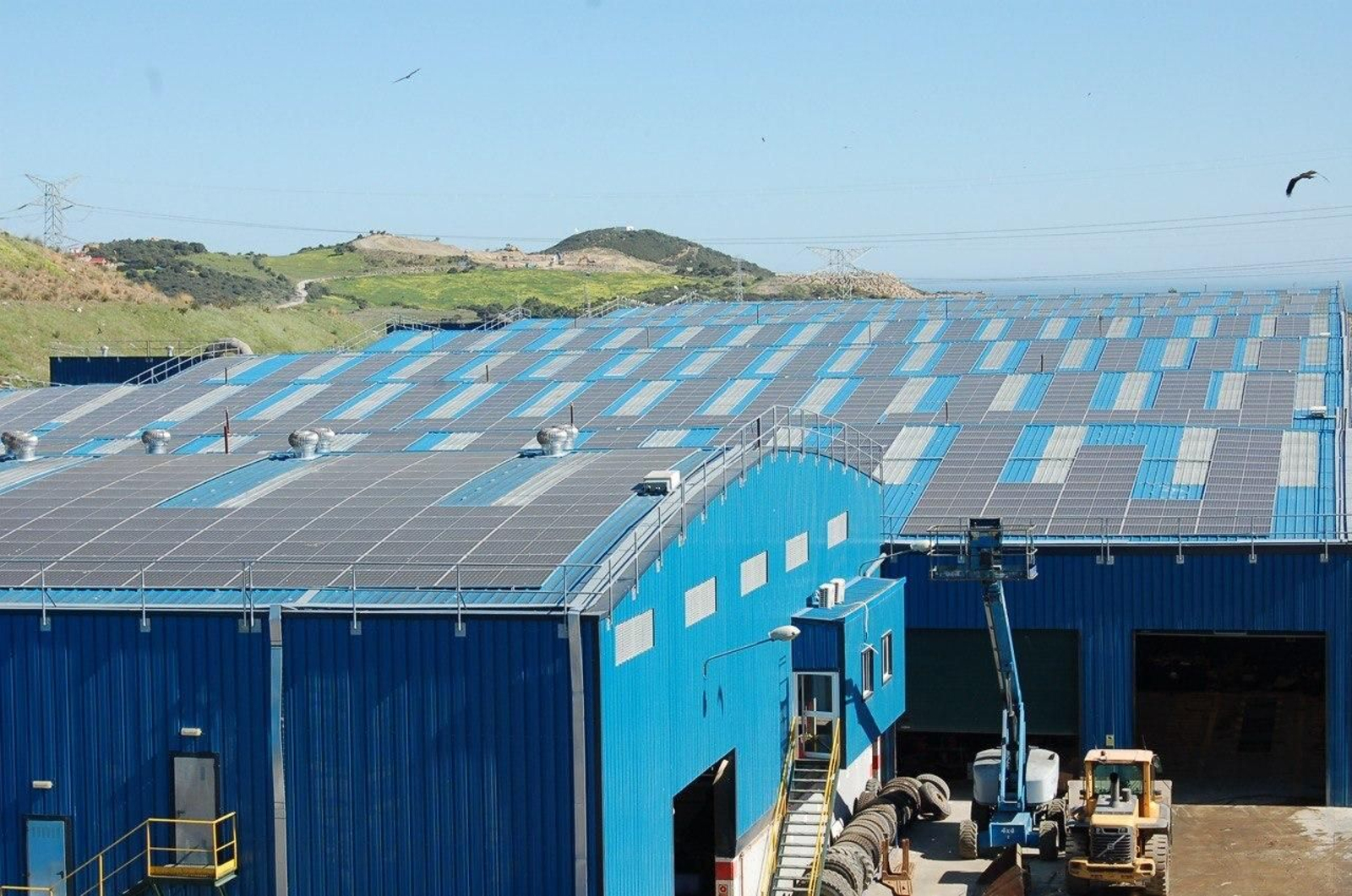 Placas Solares Complejo Ambiental de Casares.