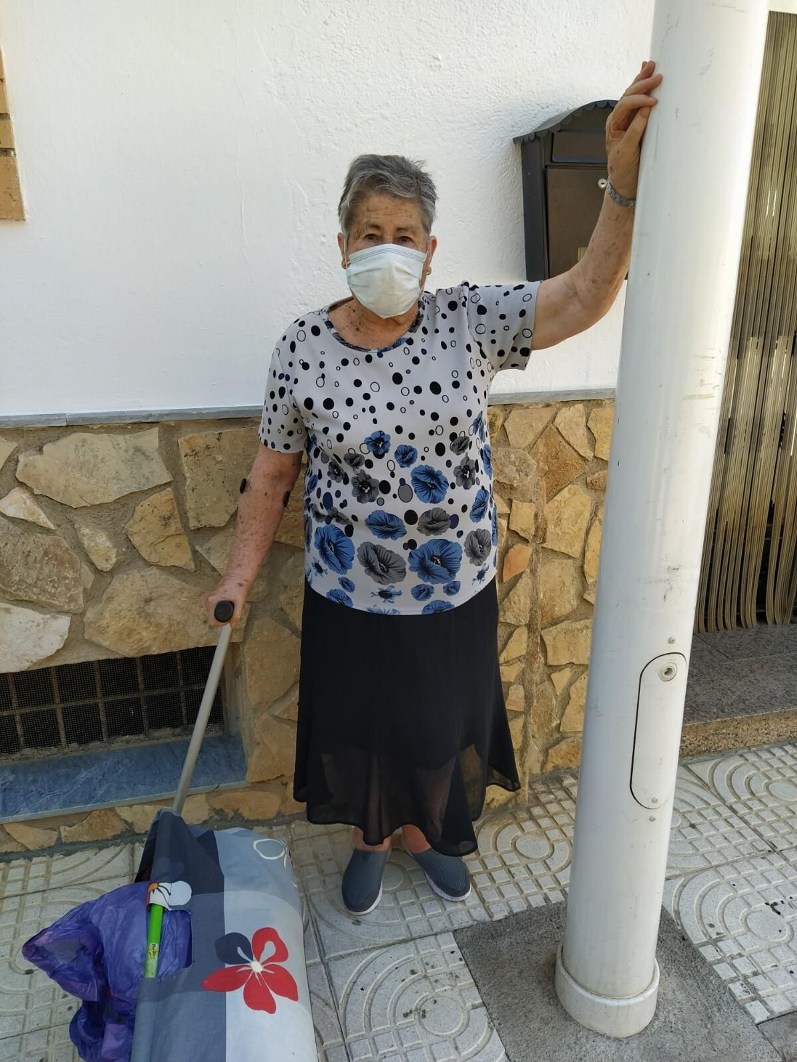 Remedios Sánchez, vecina del pueblo.