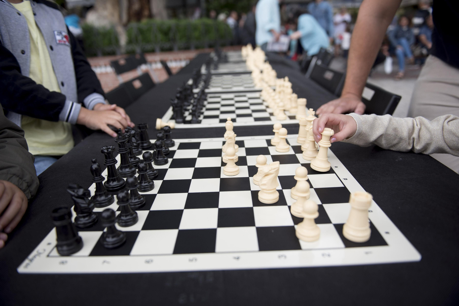 Jugadores de ajedrez.