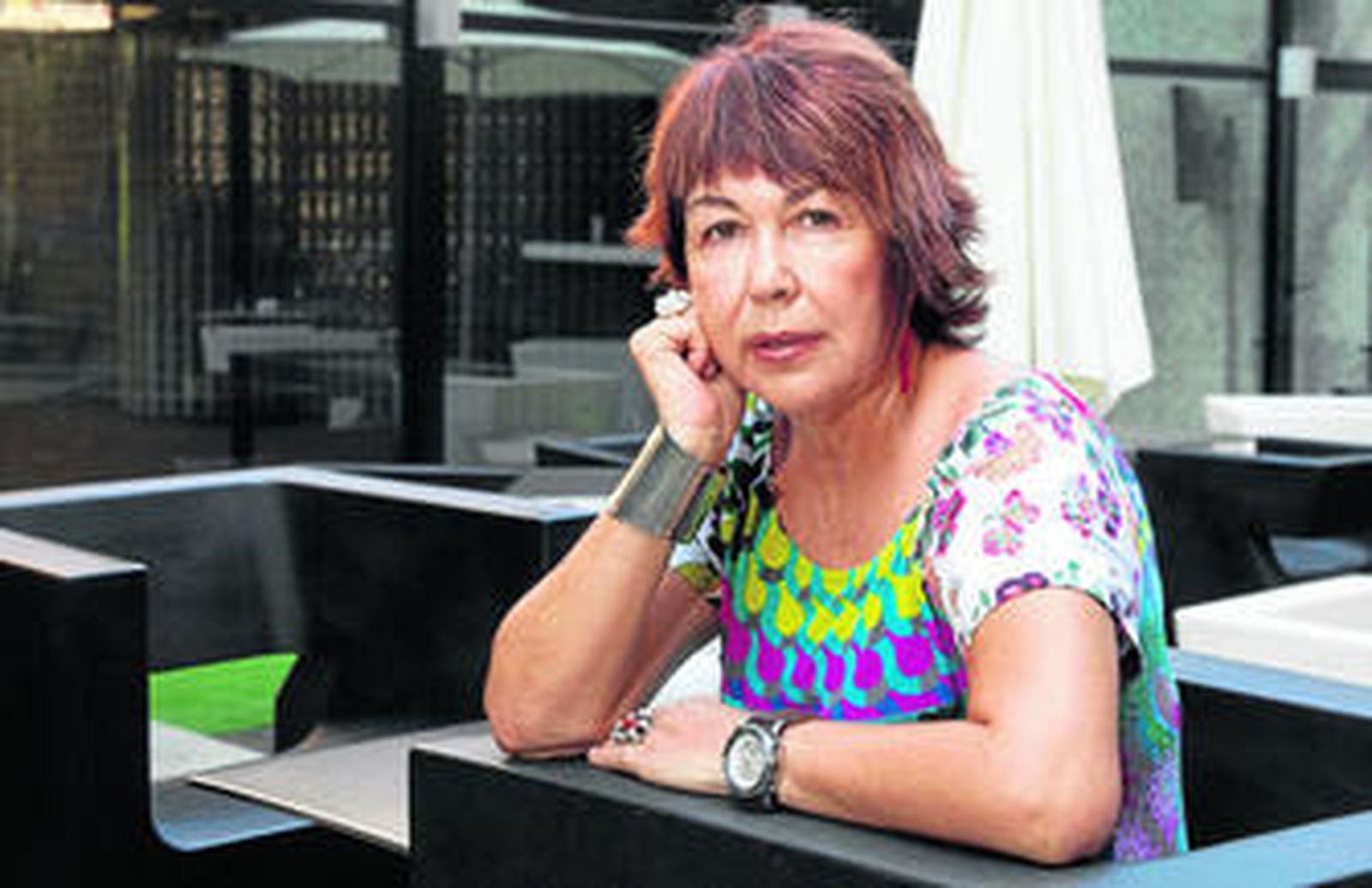Ángeles Carmona, en la terraza del hotel Meliá Los Lebreros.