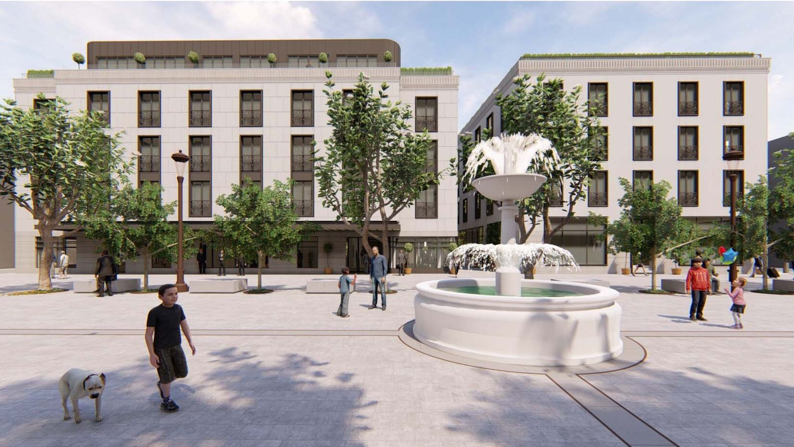 Recreación de la transformación de la Plaza de la Magdalena.