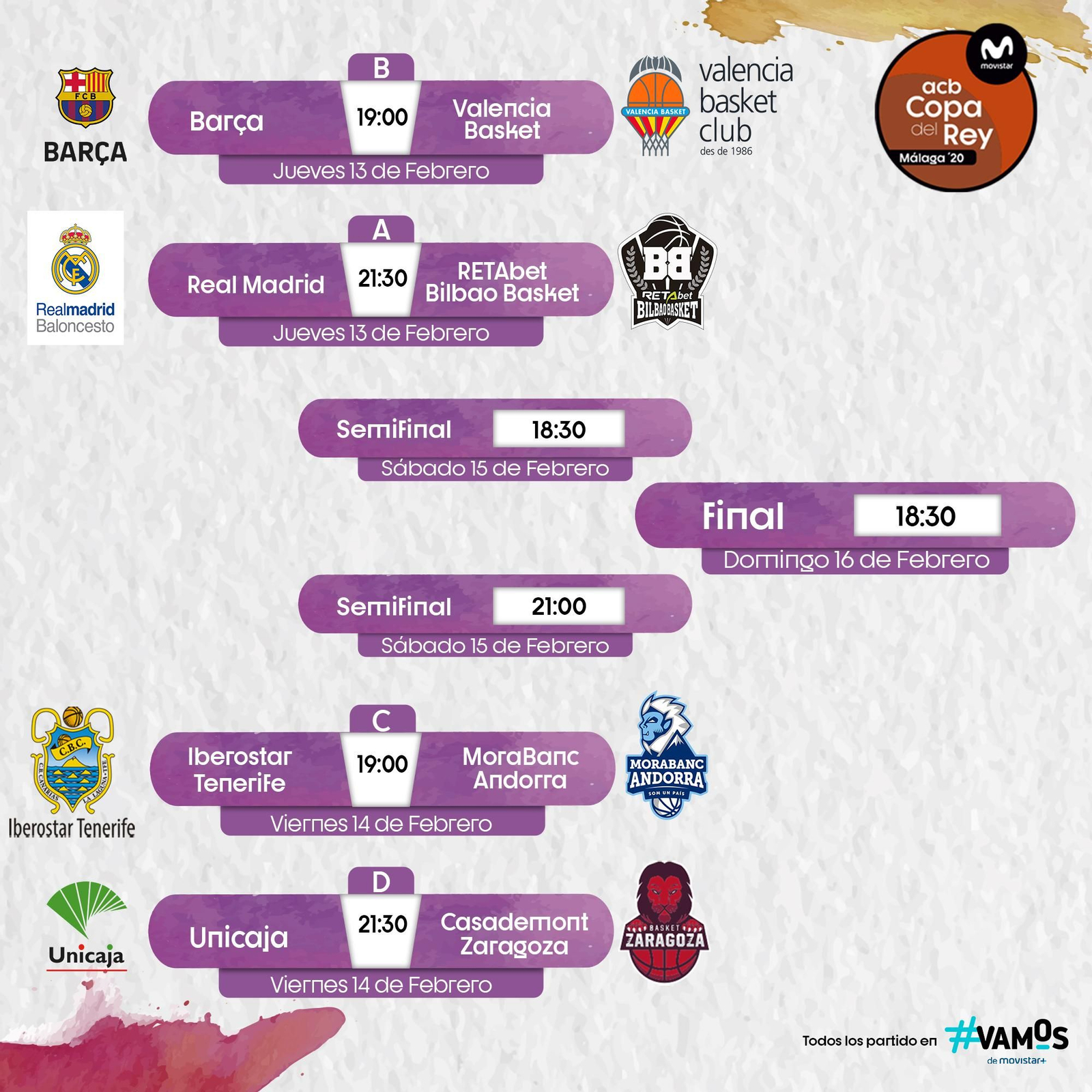 Las fotos del sorteo de la Copa del Rey de Málaga 2020