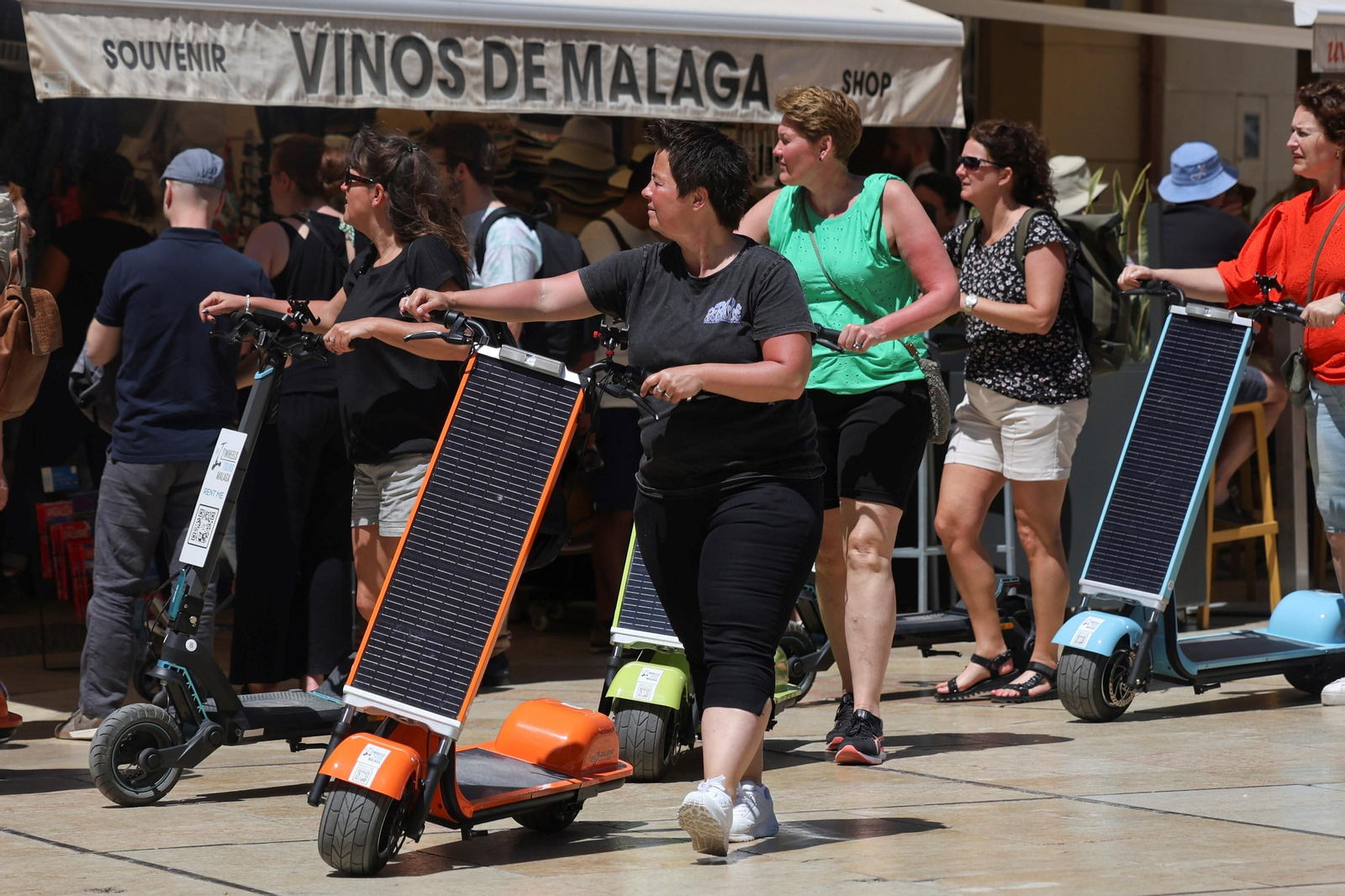 La llegada del terral a Málaga, en fotos