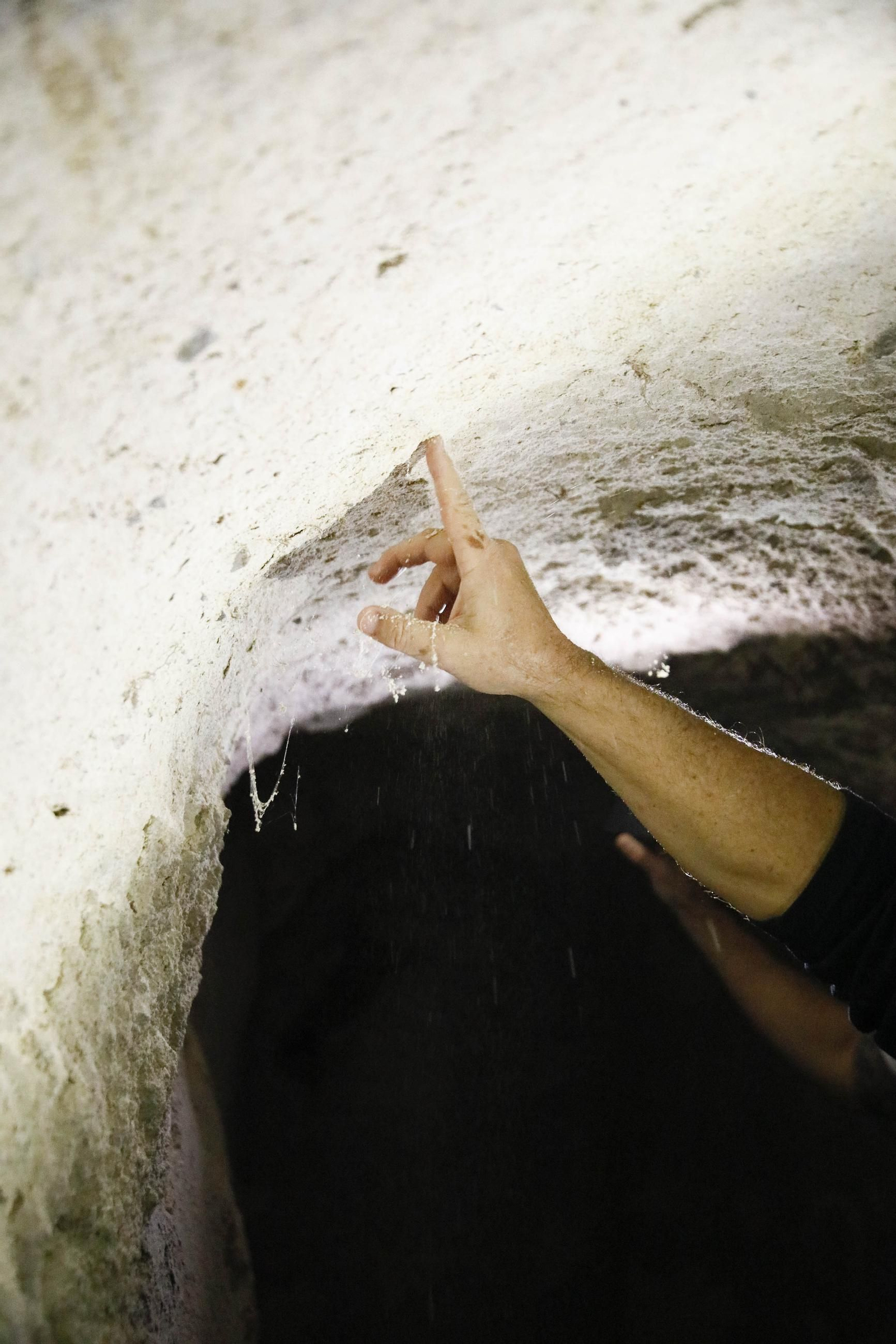 Imágenes de los refugios de la guerra civil descubierto en el barrio de Las Trincheras
