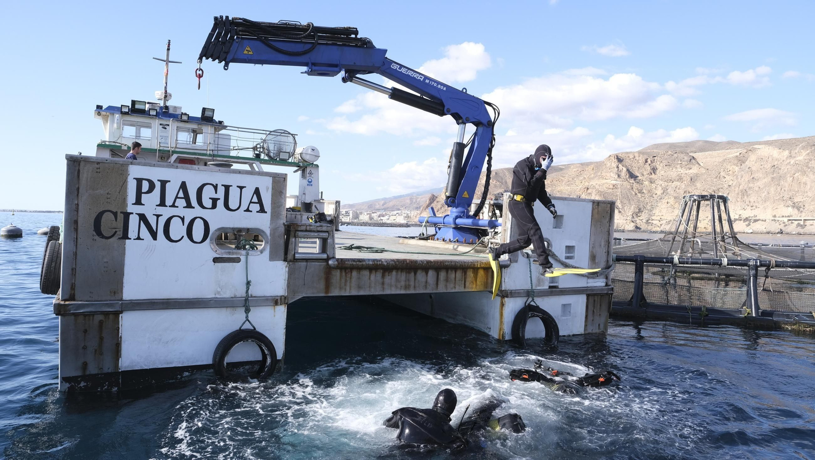 La piscifactoría de El Cañarete, en imágenes