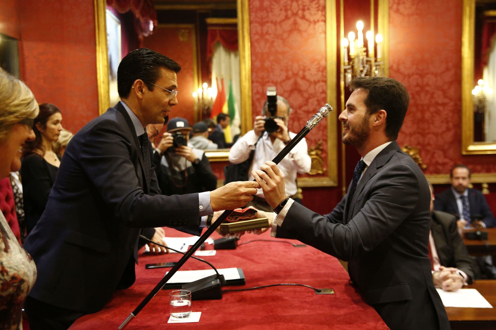 Toma de posesión de Jorge Saavedra y Juan Francisco Gutiérrez