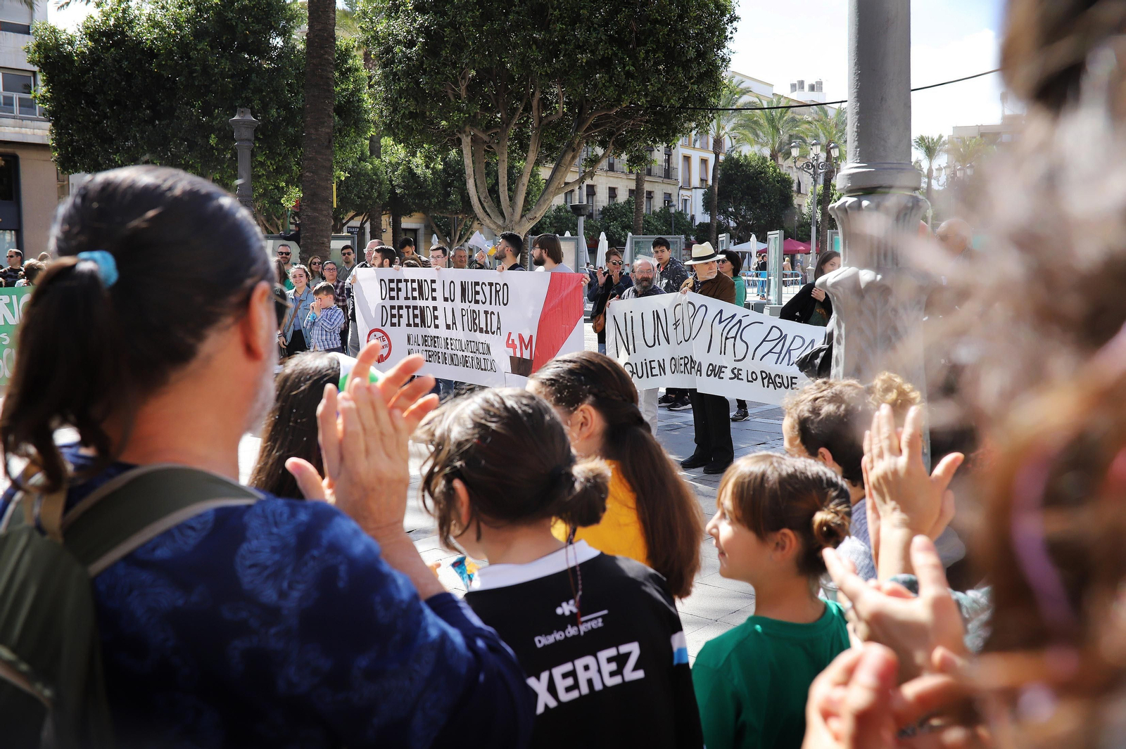 Protestas en Jerez contra el nuevo decreto de escolarización