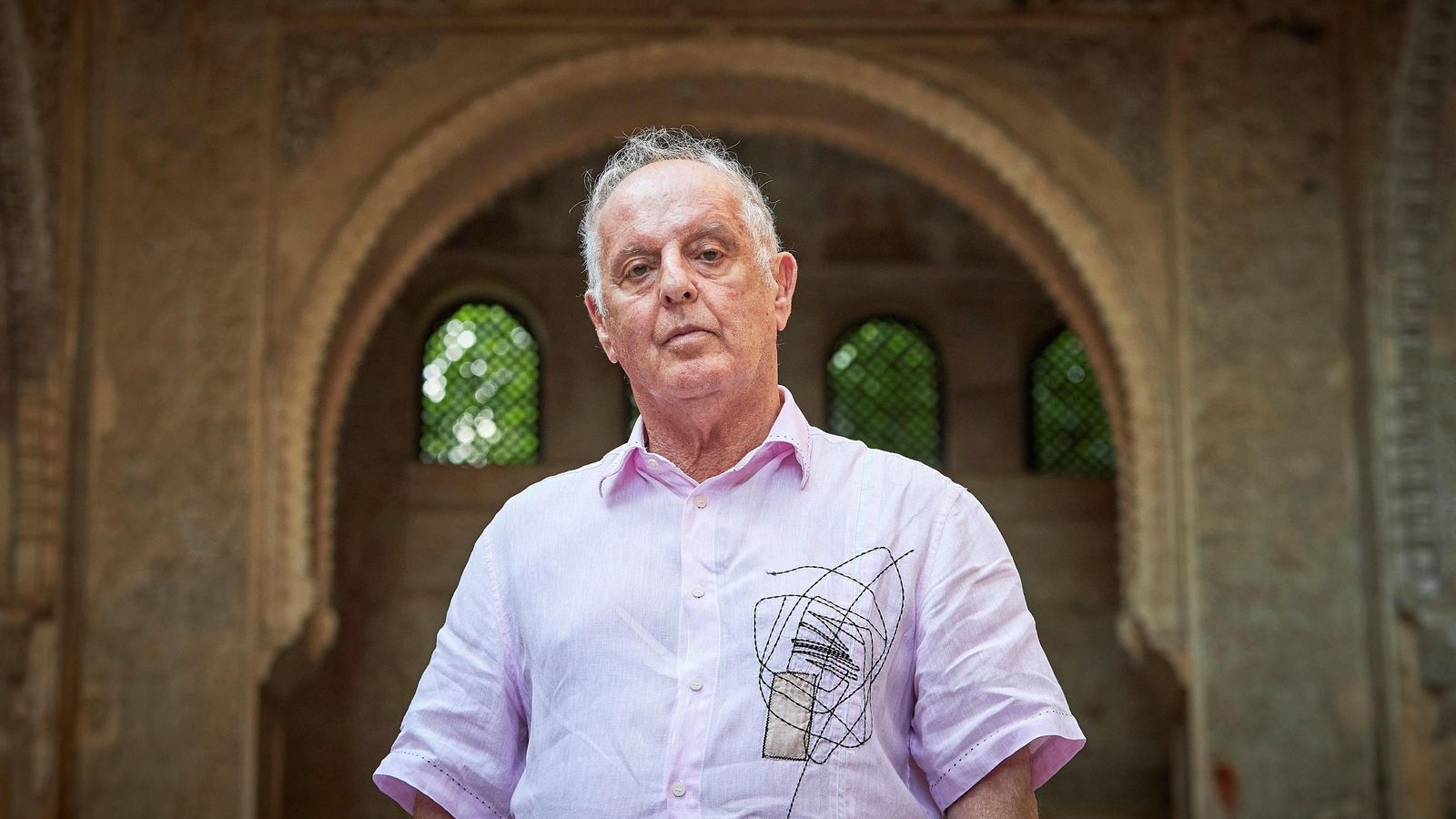 Otra imagen de Barenboim en la Alhambra.