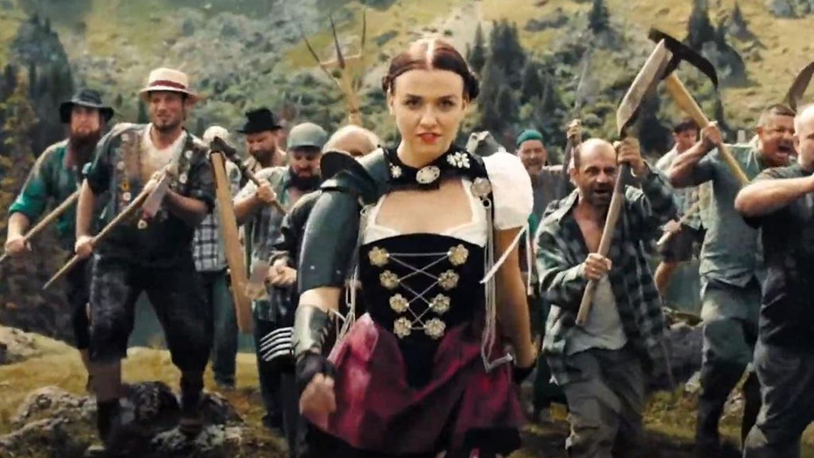 La protagonista de 'Mad Heidi' encabezando la revolución antifascista