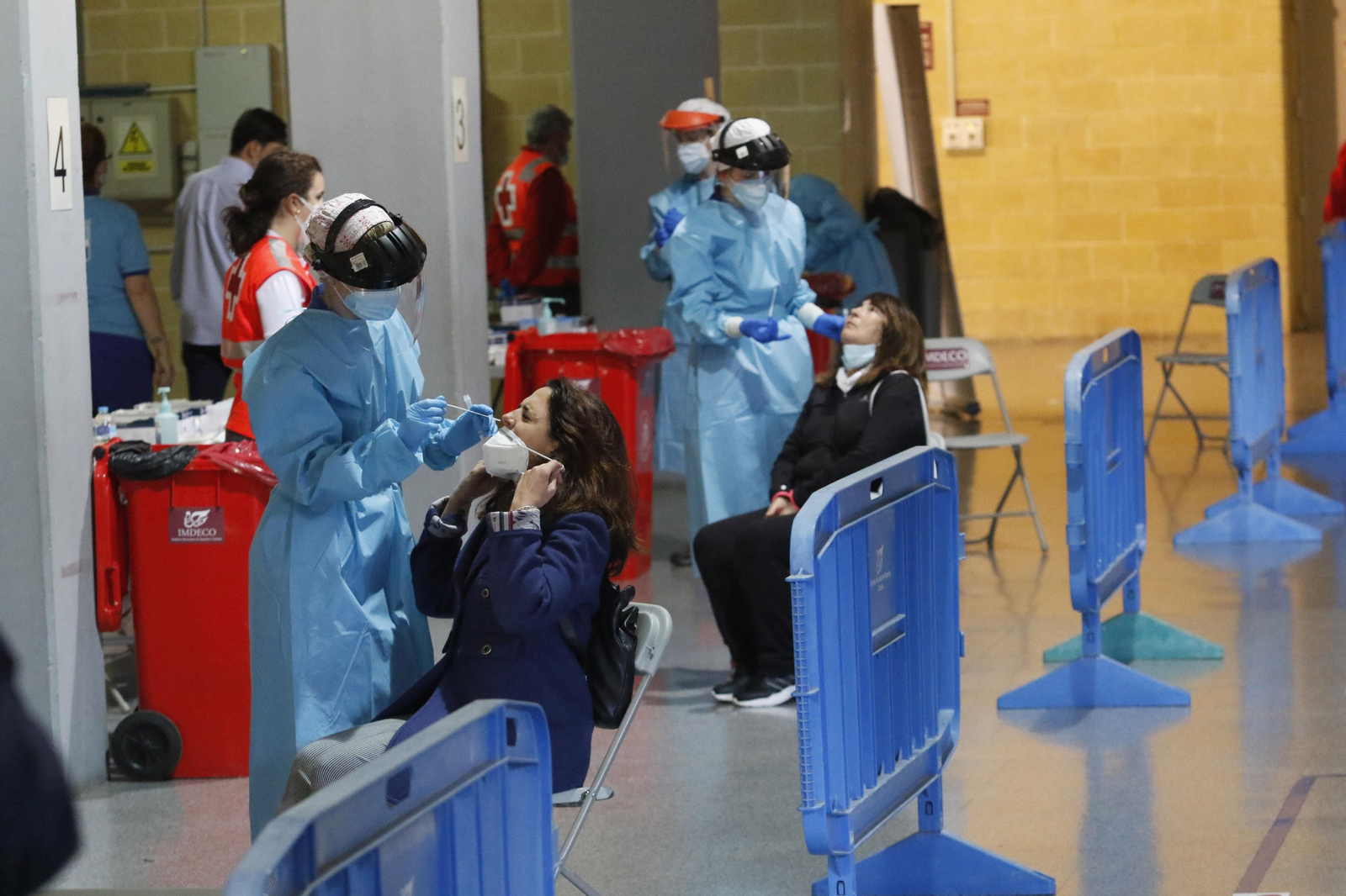 Las fotos del cribado en Vista Alegre