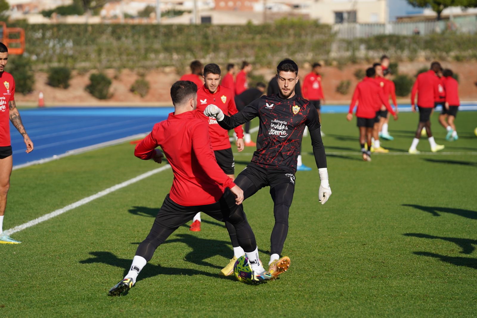 Así ha sido el entrenamiento del Almería este miércoles