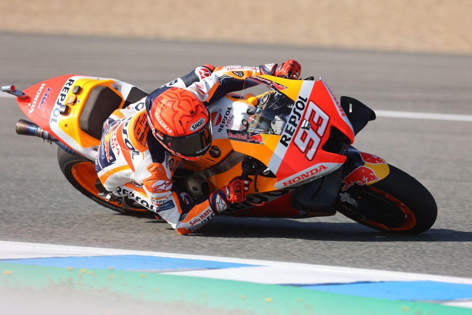 Marc Márquez, durante el FP3 del GP de España en Jerez.