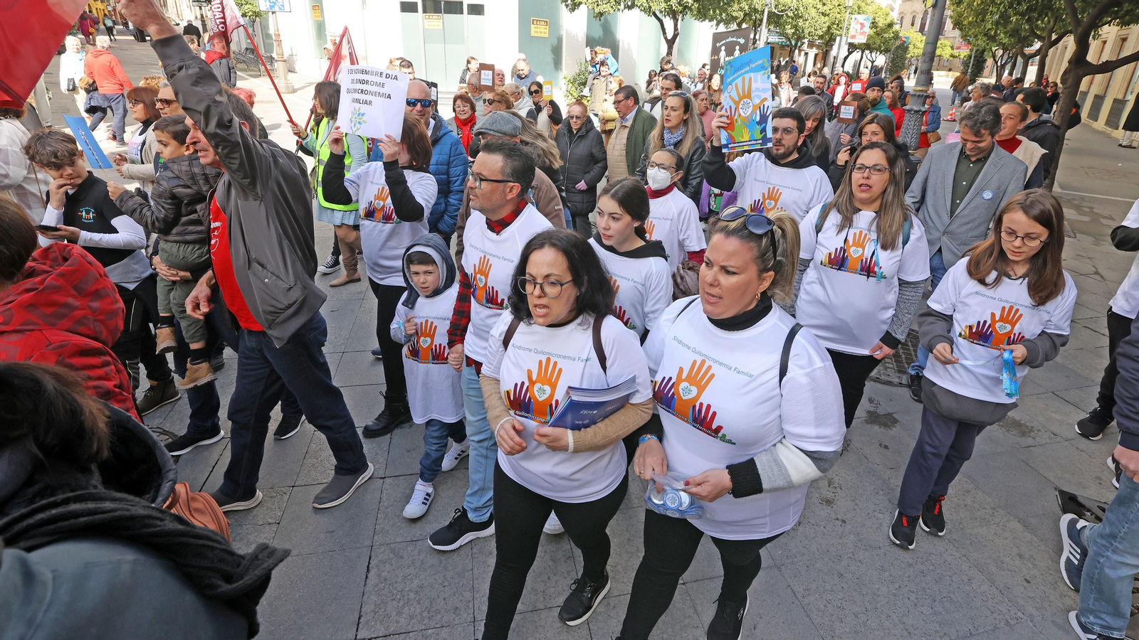 Marcha solidaria por el día de las enfermedades raras en Jerez