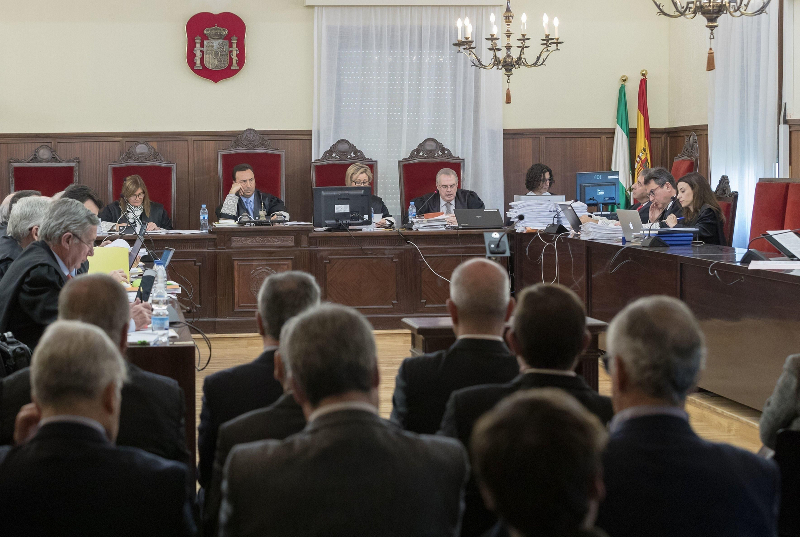 Imágenes del interior de la sala del juicio.