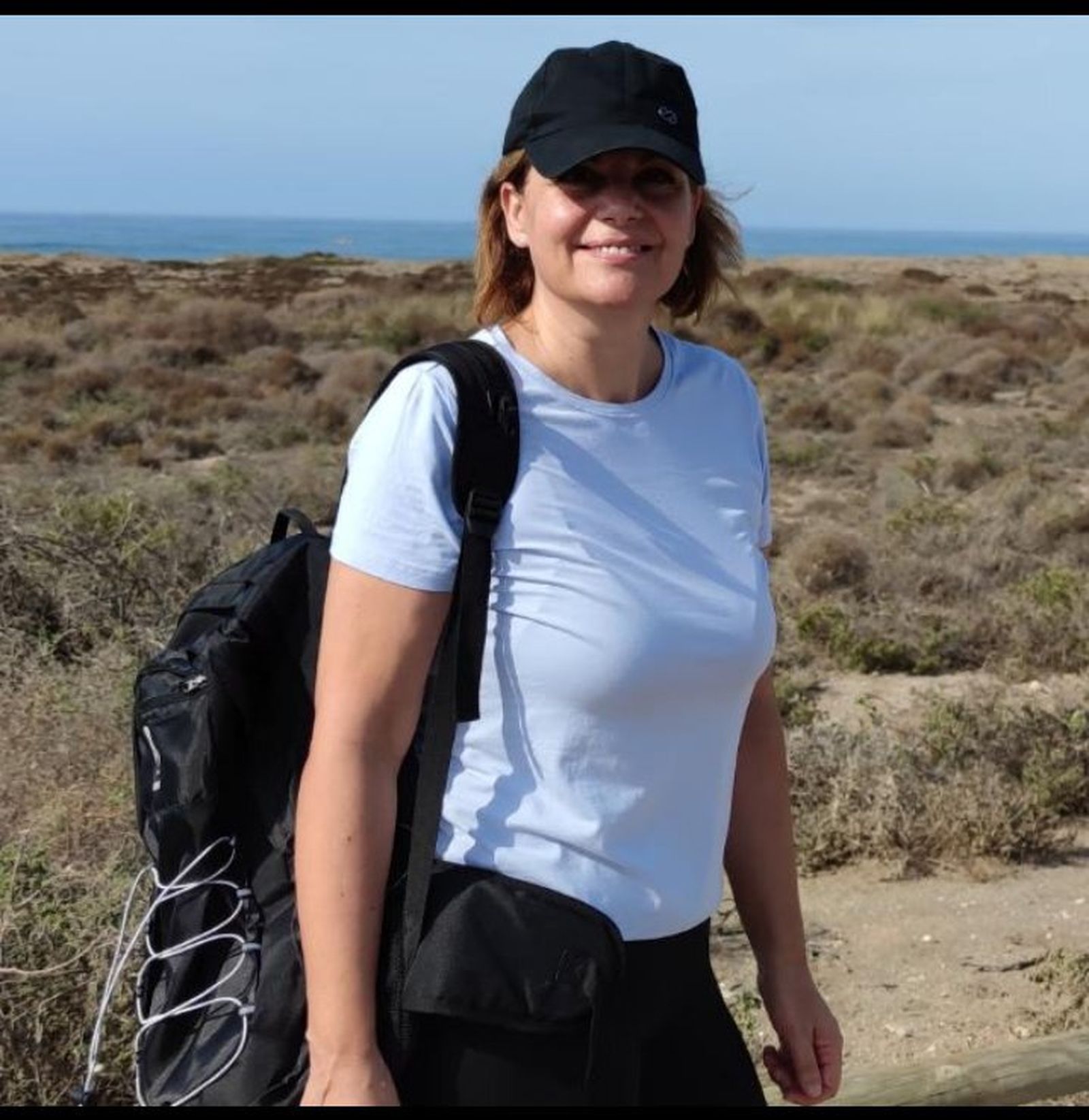 Por el Parque Natural de Cabo de Gata, el rincón preferido de la directora.
