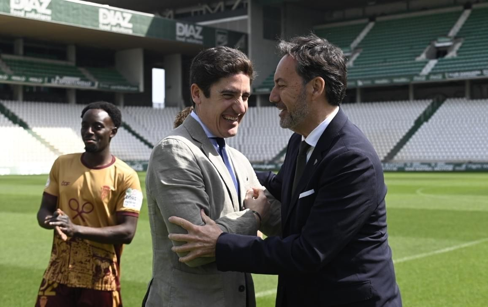 Las imágenes de la presentación del acuerdo entre el Córdoba CF y Silbon