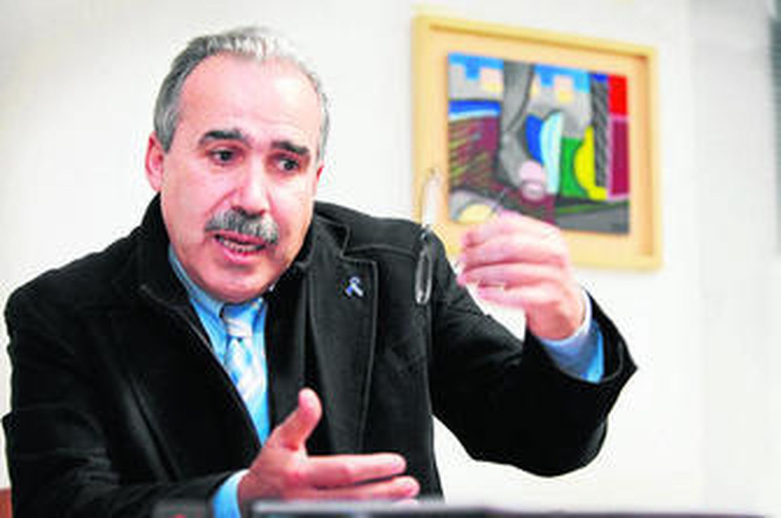 Dionisio González Otero, presidente de la OID, en una comparecencia ante los medios de comunicación.