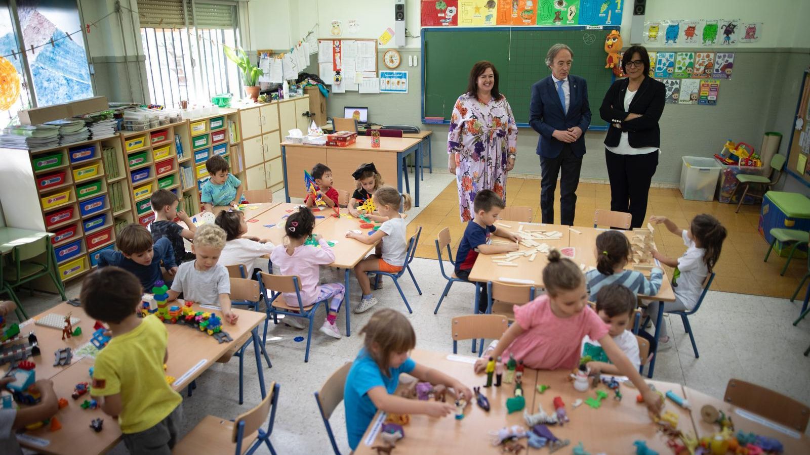Imagen del inicio de la campaña, en el colegio Fuentenueva.