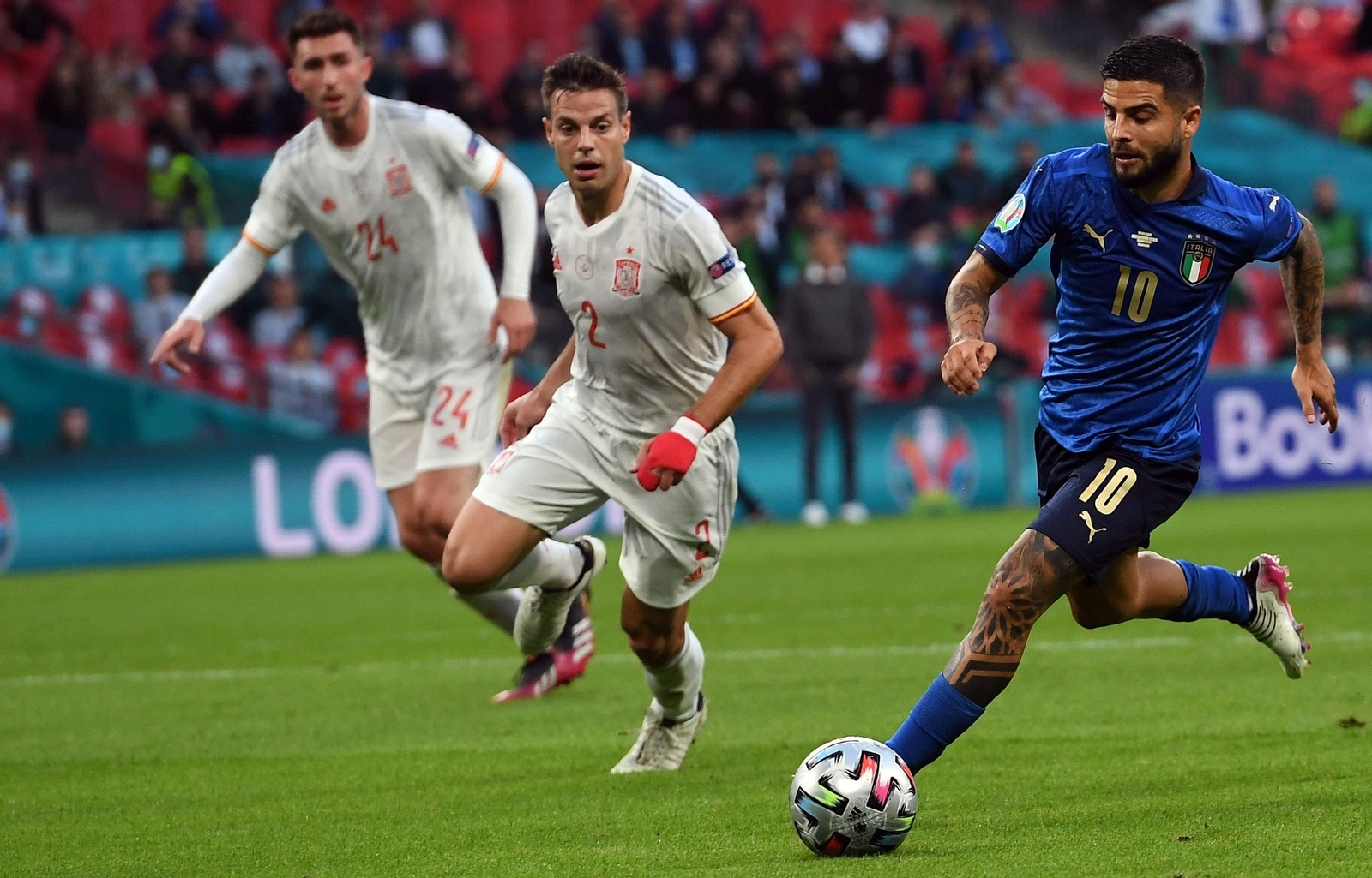 Las imágenes de la semifinal Italia-España de Eurocopa