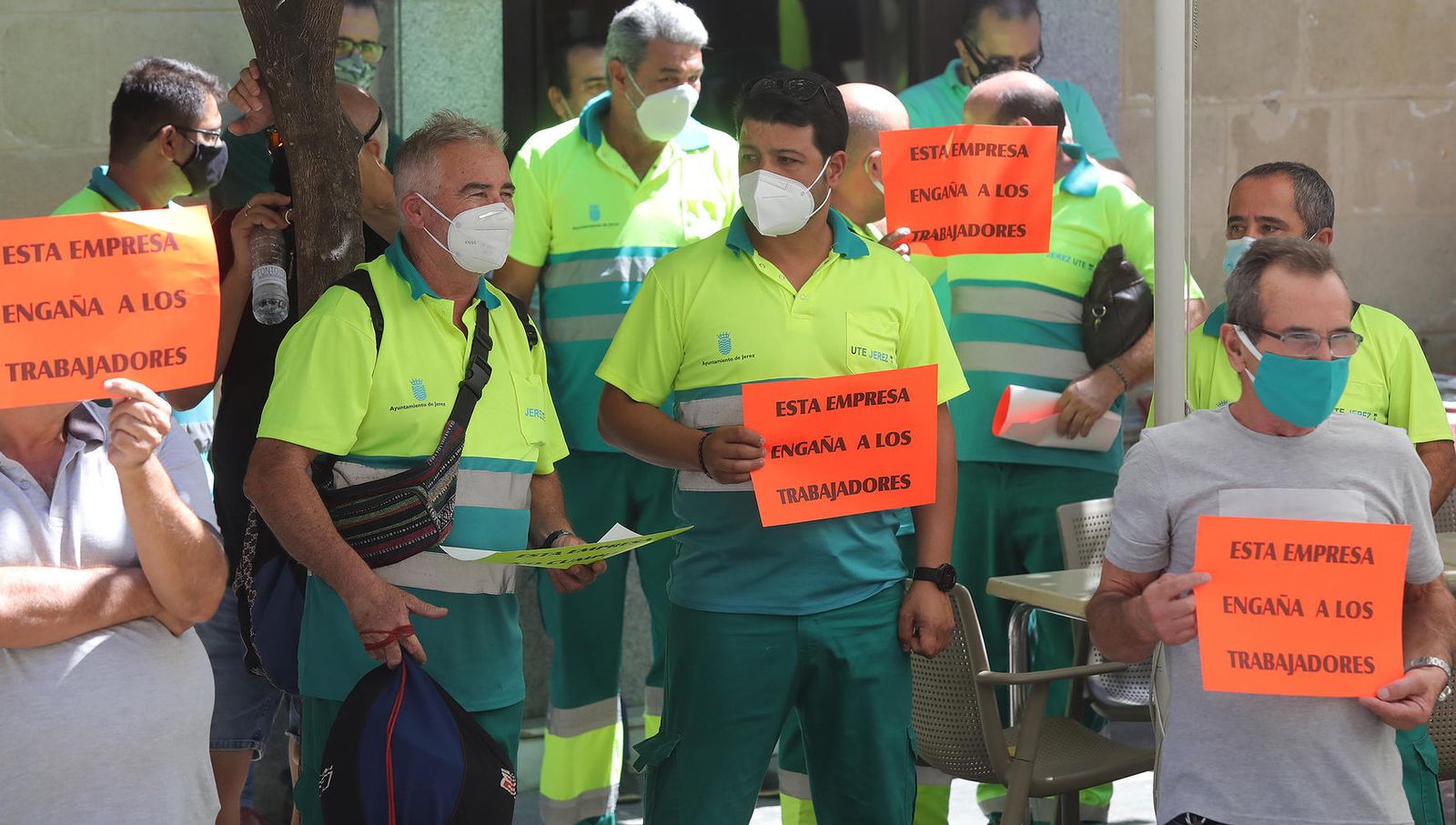 Unas de las recientes concentraciones de los trabajadores.