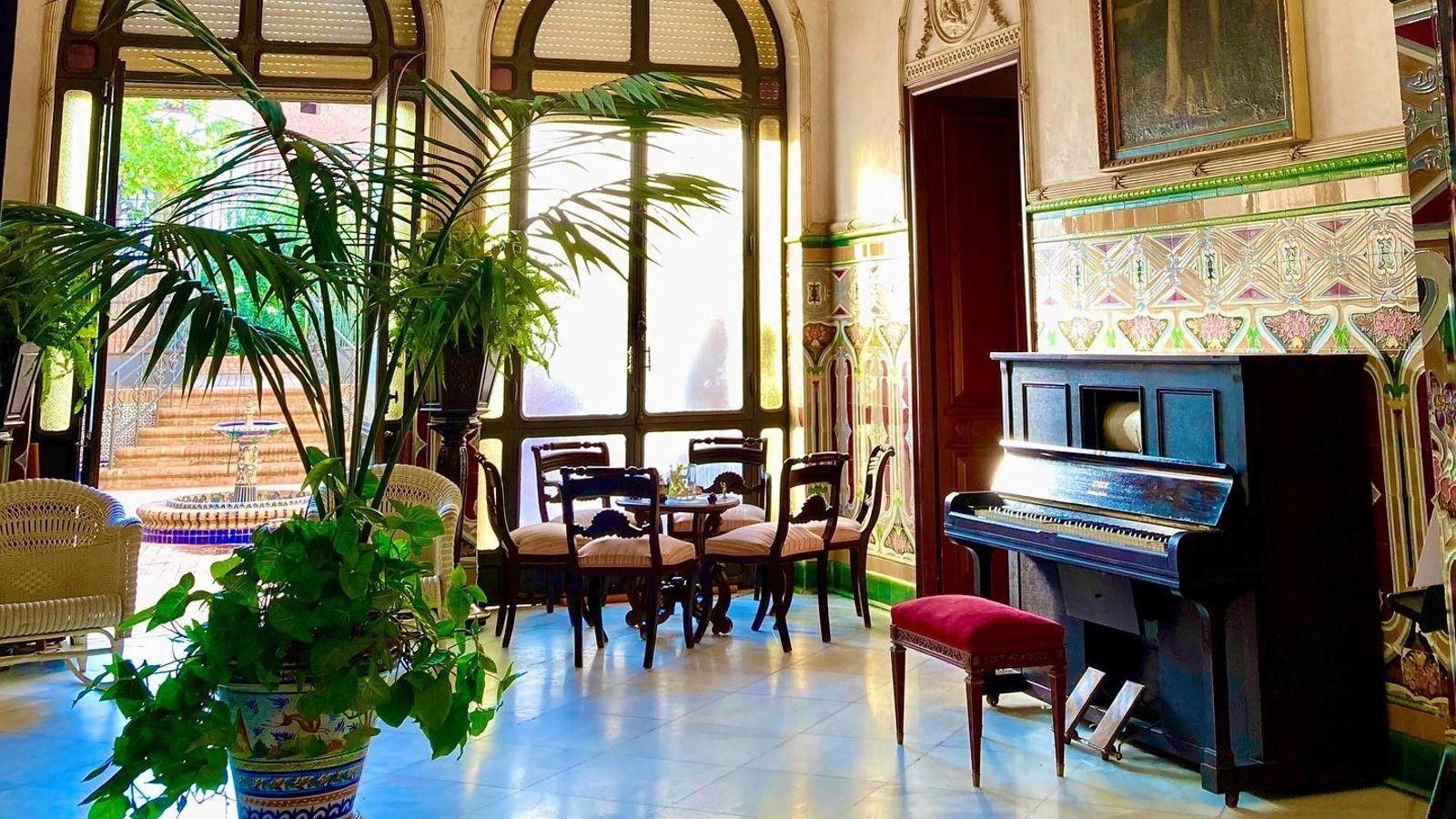 Interiro de la casa de Juan Vides.