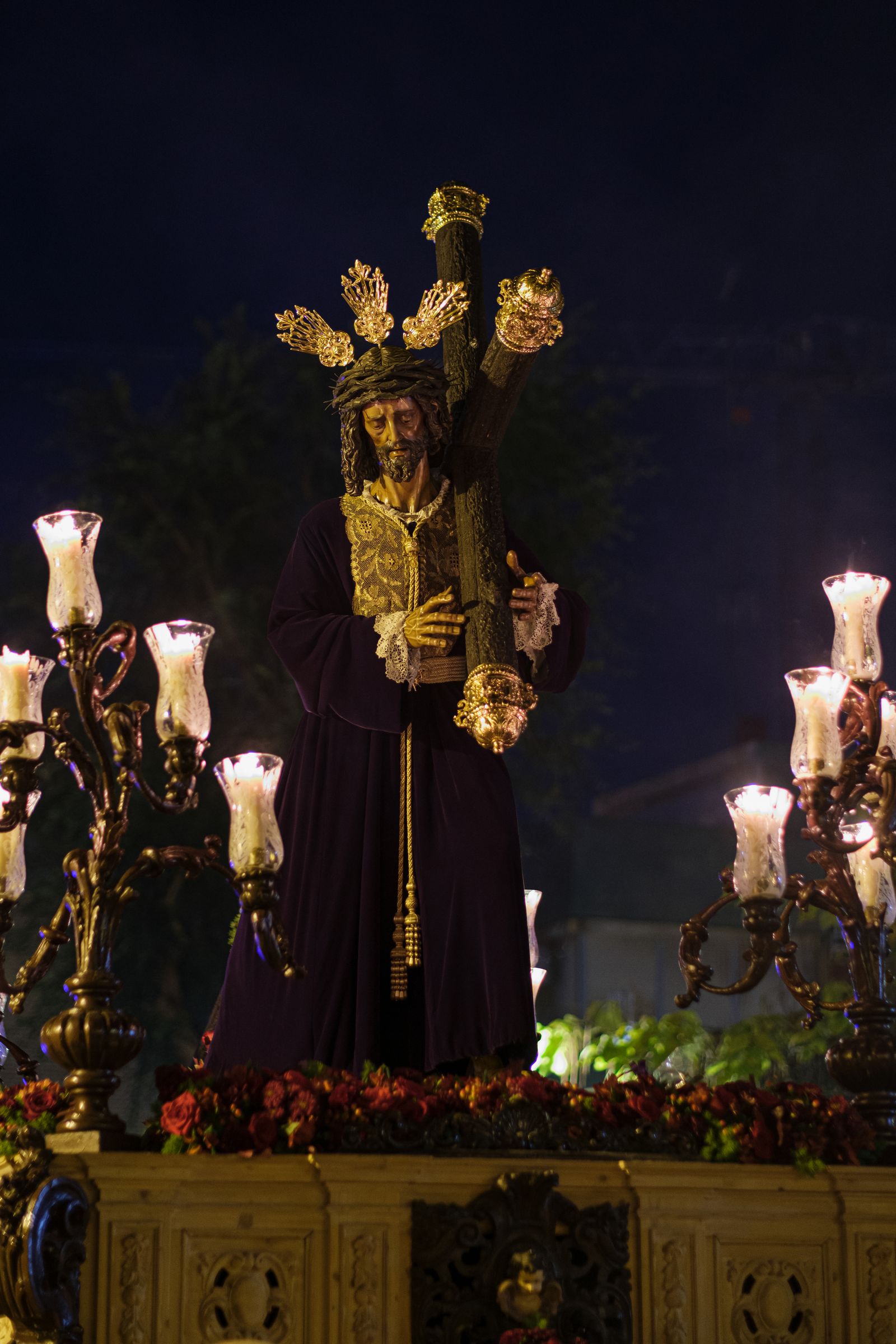 Las imágenes de la procesión del Cristo de la Bondad de San Leandro