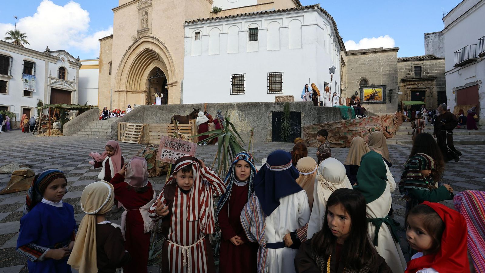 Imágenes del Belén Viviente de la plaza San Lucas en Jerez