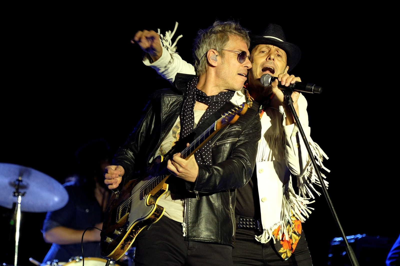 Alejo Stivel y Ariel Rot durante un concierto del 'Adiós Tequila Tour'.