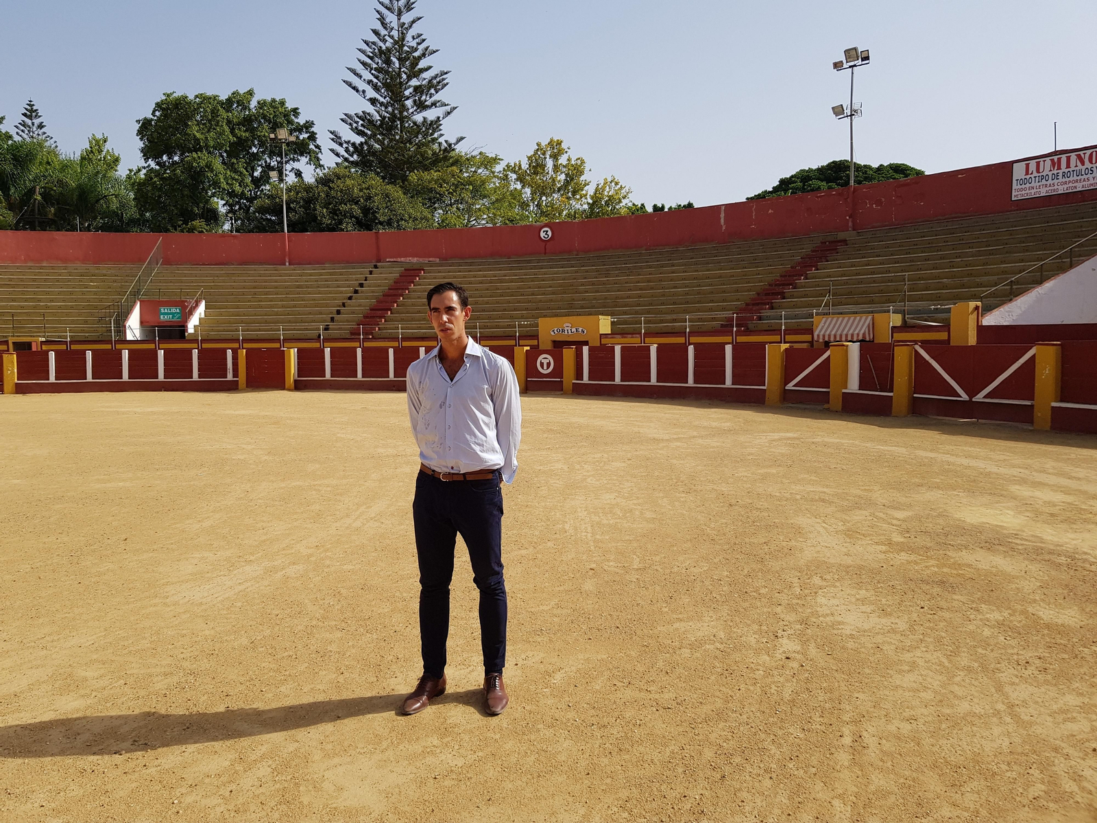Jiménez Fortes, este viernes, en la plaza de toros de Fuengirola.