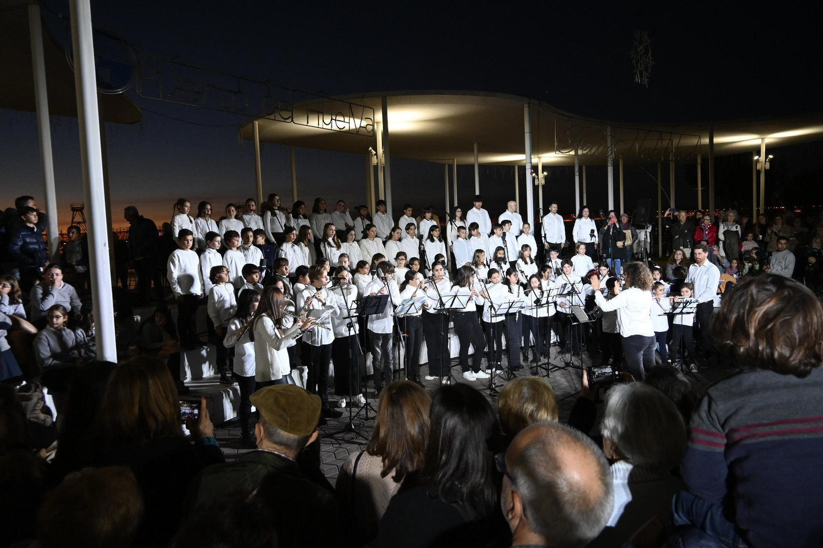 Fotos de la Inauguración del alumbrado del Puerto en Huelva