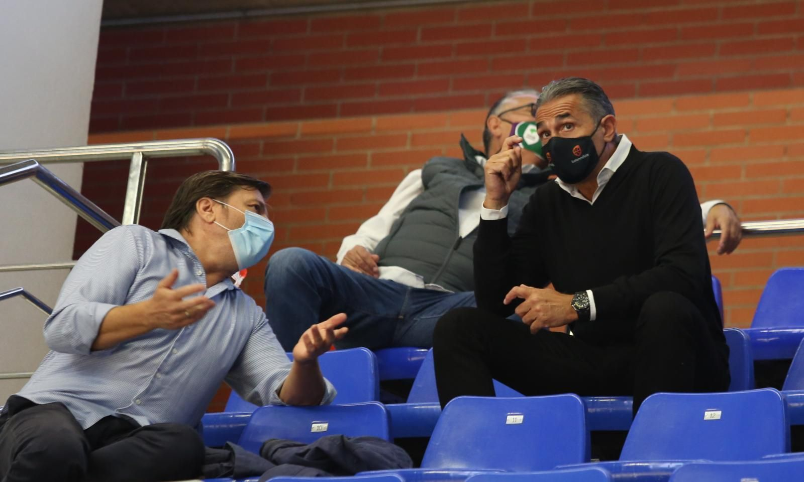 Sergio Scariolo, en las gradas del Martín Carpena.